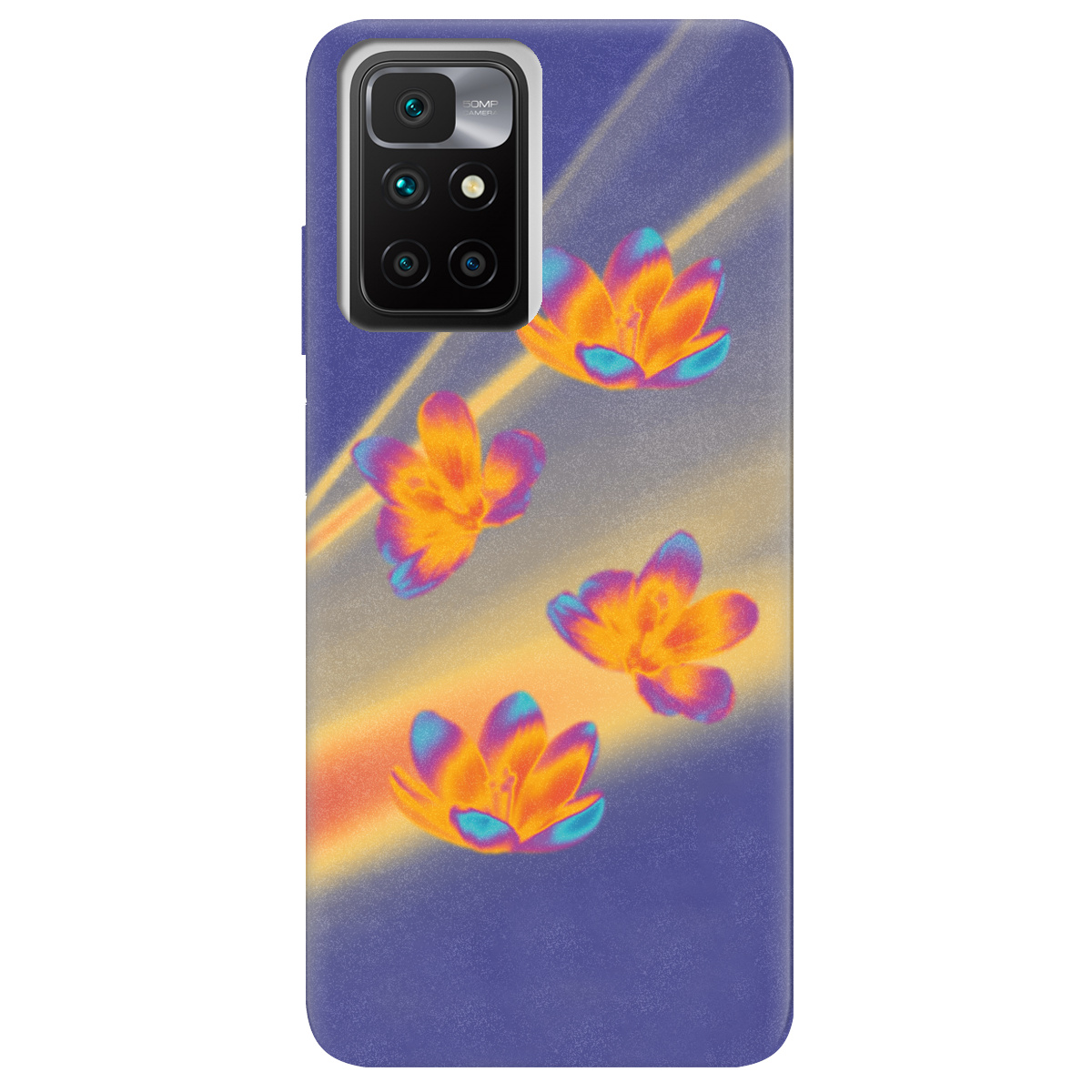 Чохол для Xiaomi Redmi 10 Тепловий цвіт - фото 1 - Чохли для телефонів