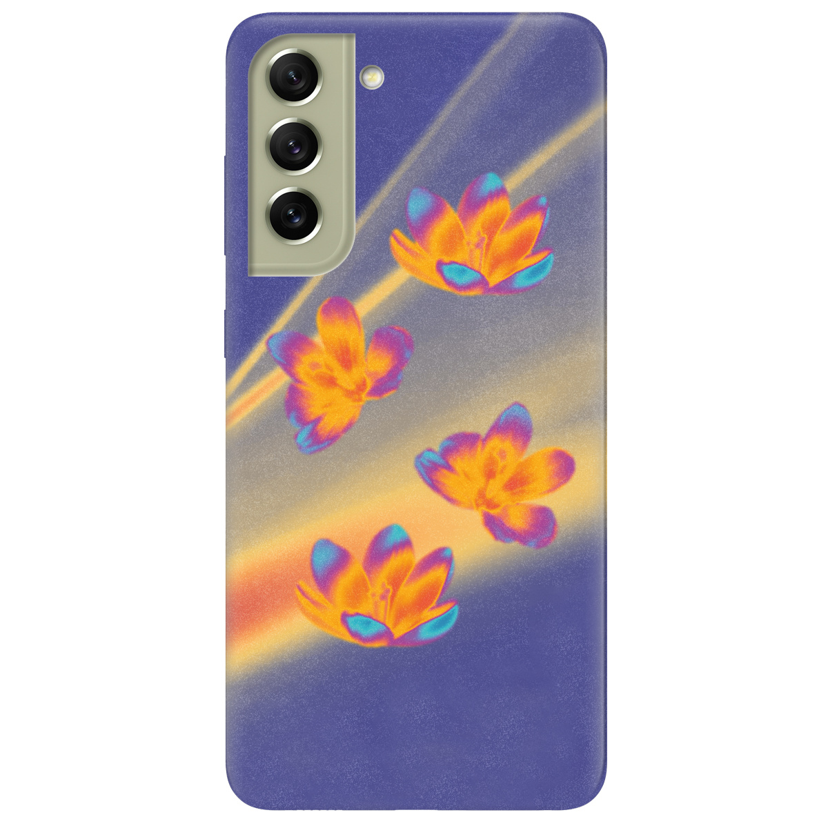 Чохол для Samsung Galaxy S21 FE Тепловий цвіт - фото 1 - Чохли для телефонів