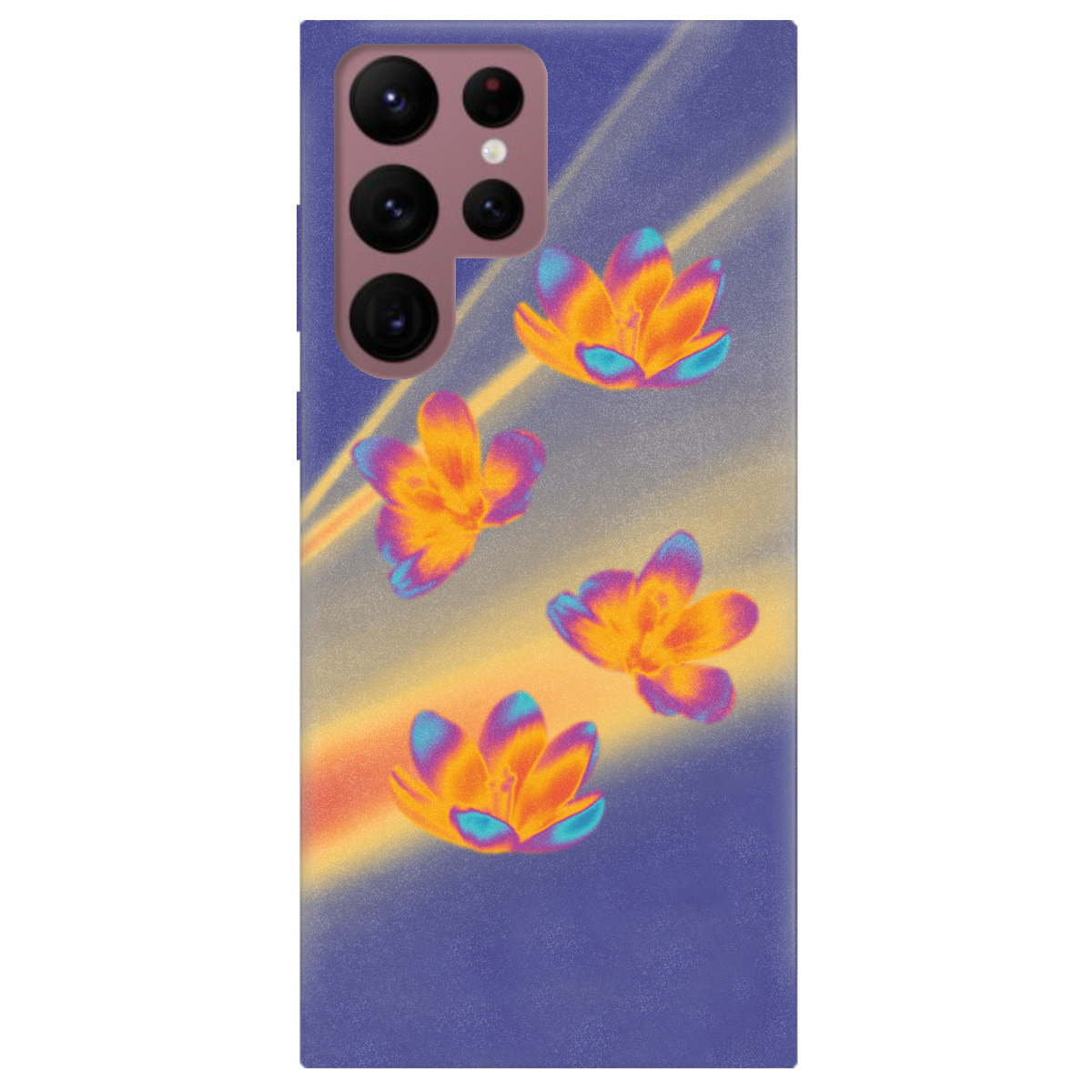 Чехол для Samsung Galaxy S22 Ultra Тепловий цвіт - фото 1 - Чехлы для телефонов