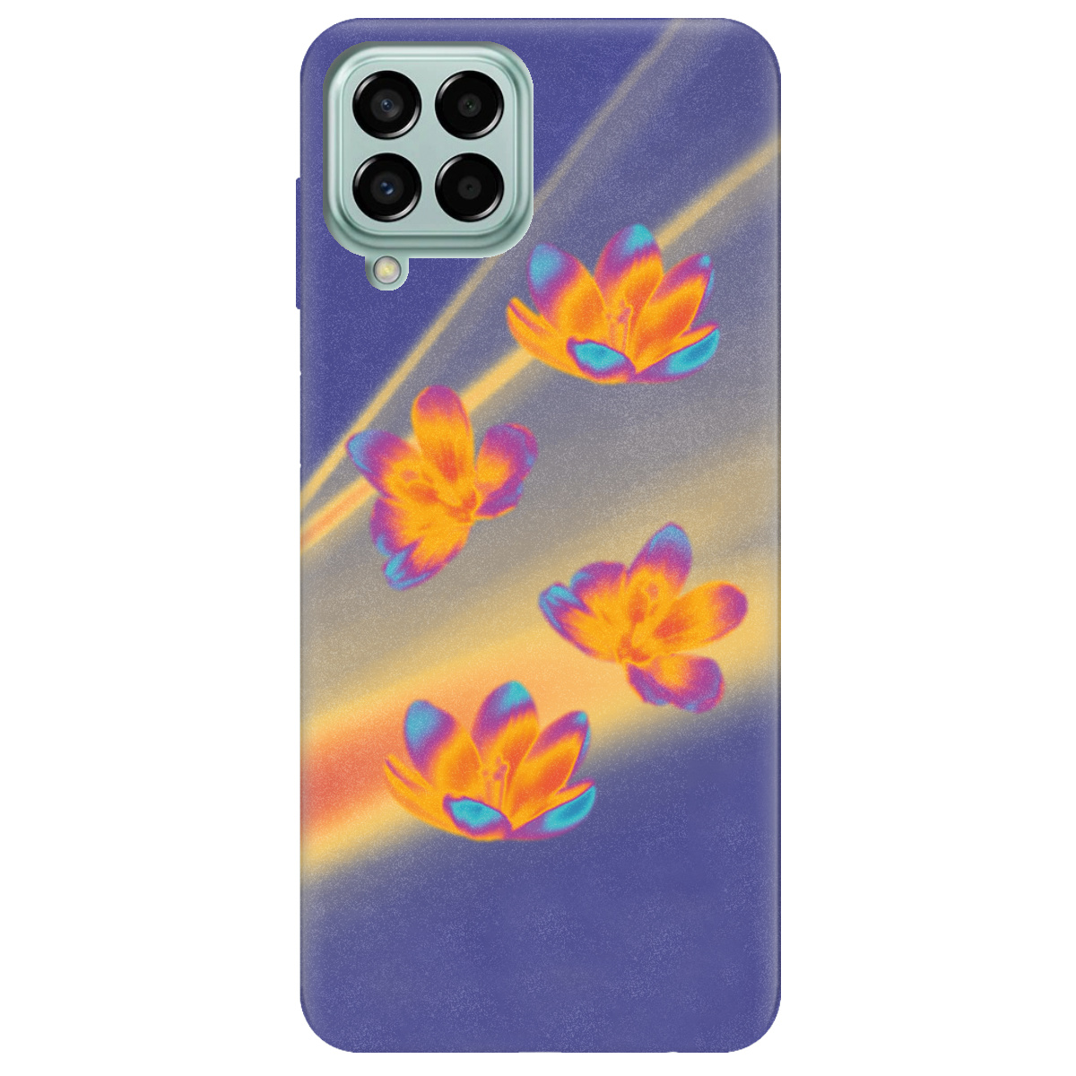 Чохол для Samsung Galaxy M33 5G Тепловий цвіт - фото 1 - Чохли для телефонів