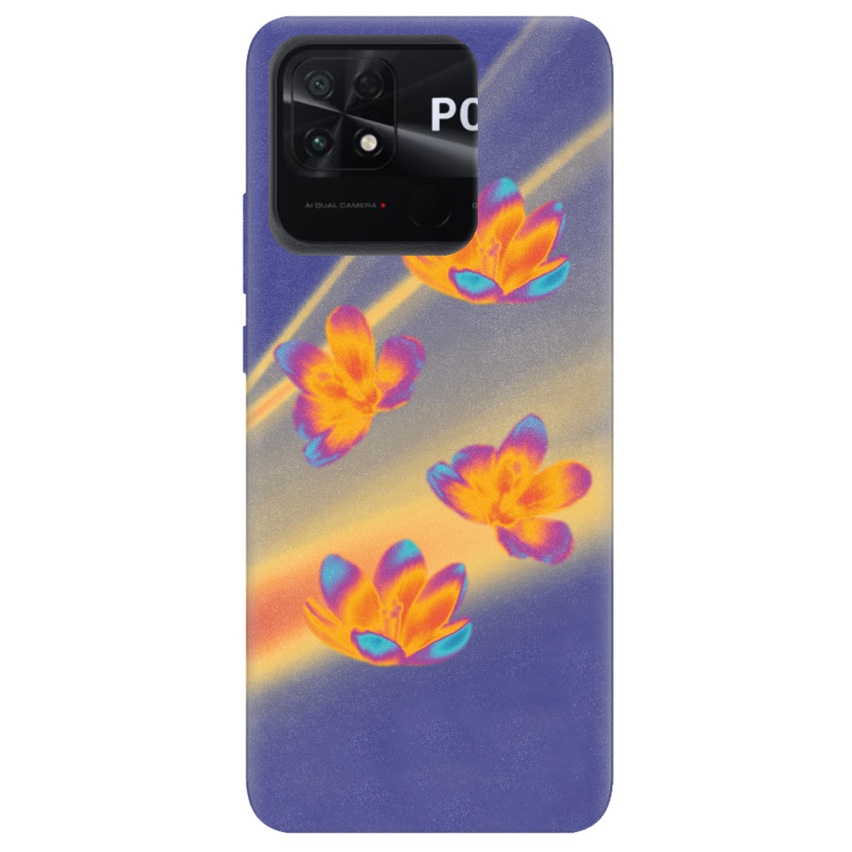 Чохол для Xiaomi Poco C40 Тепловий цвіт - фото 1 Чохол для Xiaomi Poco C40 Тепловий цвіт - фото 1 - Чохли для телефонів