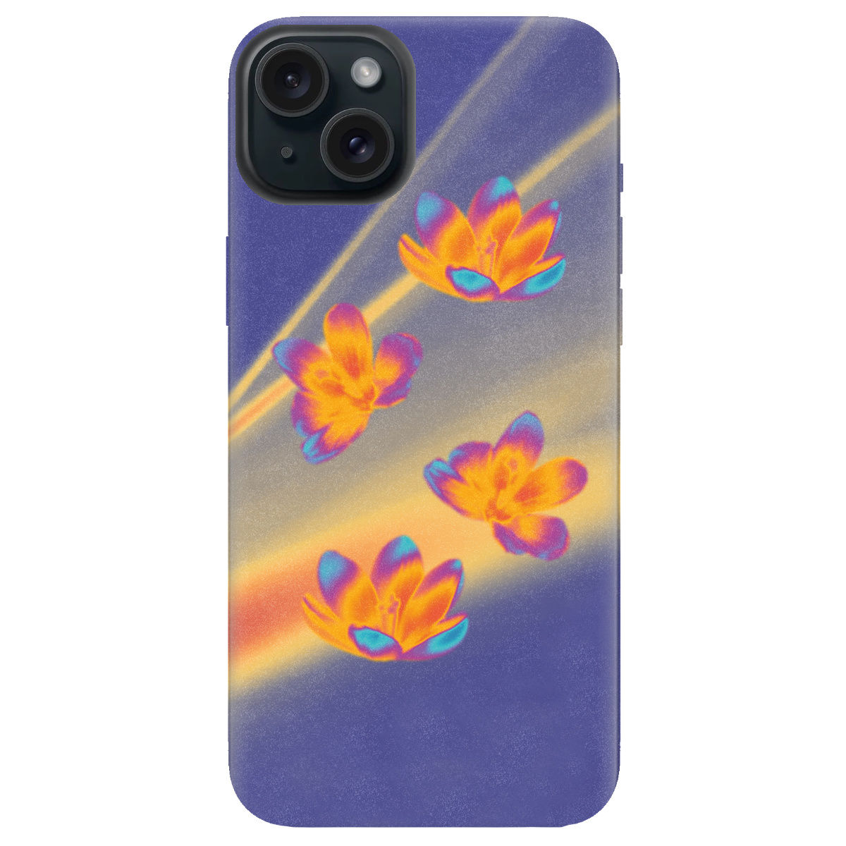 Чохол для Apple iPhone 15 Тепловий цвіт - фото 1 - Чохли для телефонів