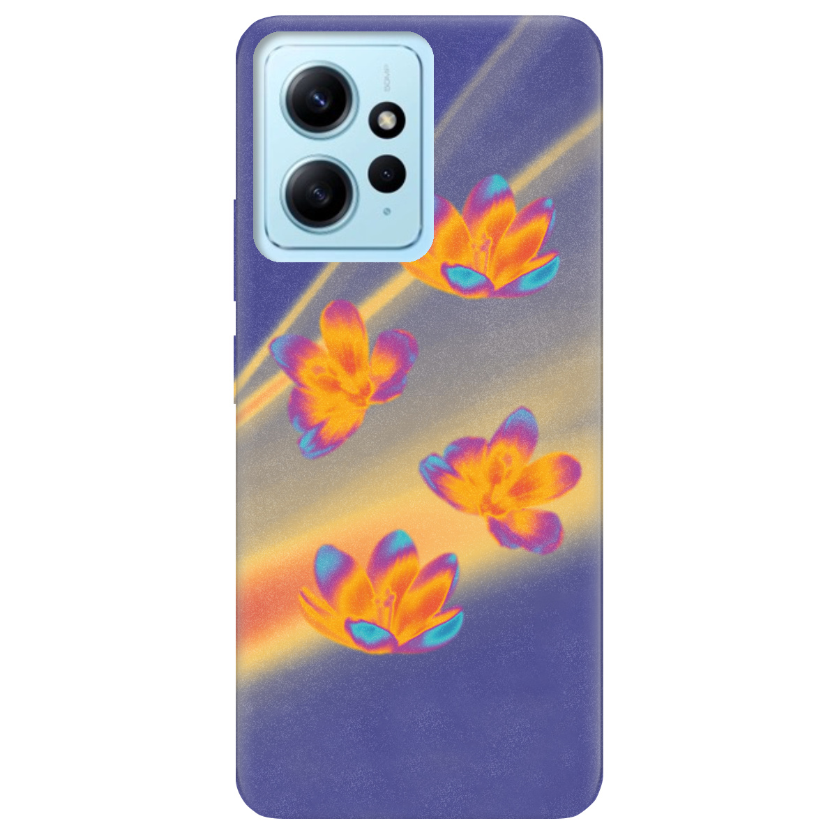 Чехол для Xiaomi Redmi Note 12 4G Тепловий цвіт - фото 1 - Чехлы для телефонов