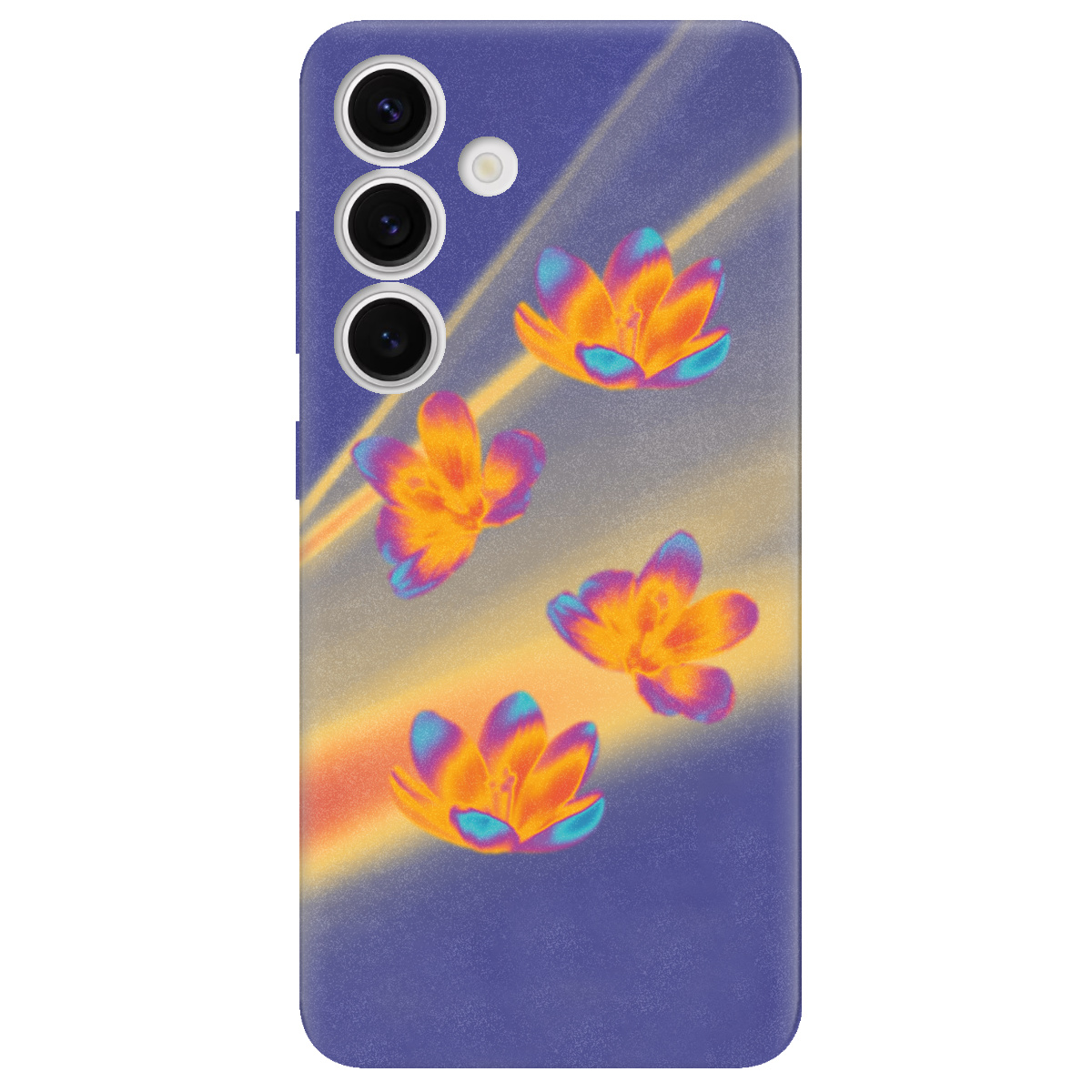 Чехол для Samsung Galaxy S24 Тепловий цвіт - фото 1 - Чехлы для телефонов