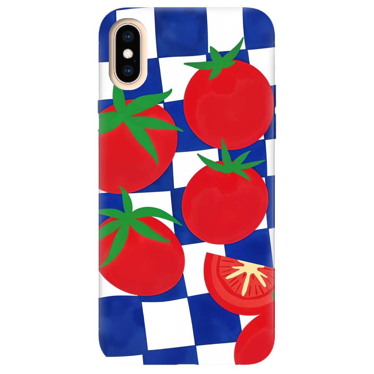 Чохол для Apple iPhone X Веселі томати - фото 1 - Чохли для телефонів