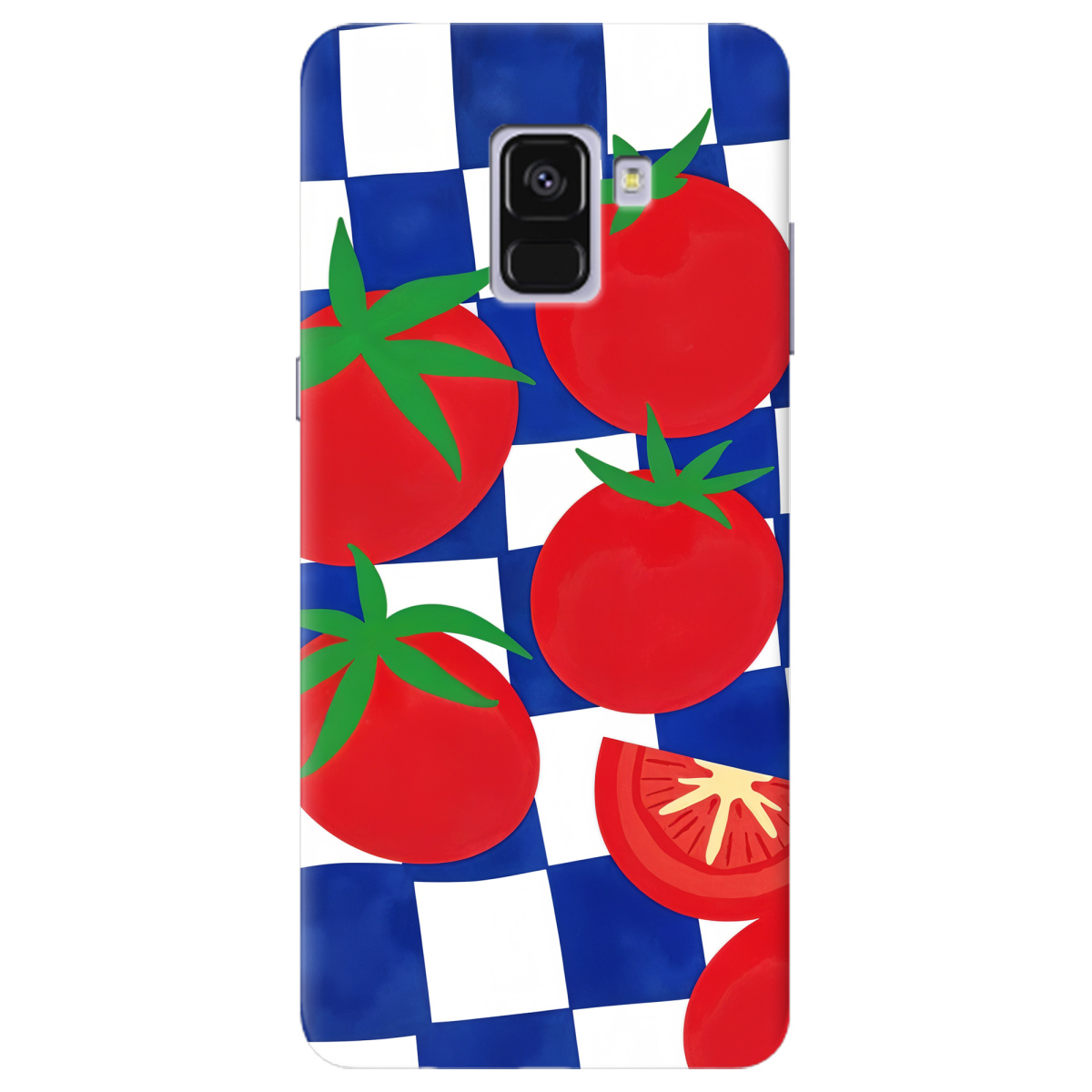 Чохол для Samsung Galaxy A8 2018 Веселі томати - фото 1 - Чохли для телефонів