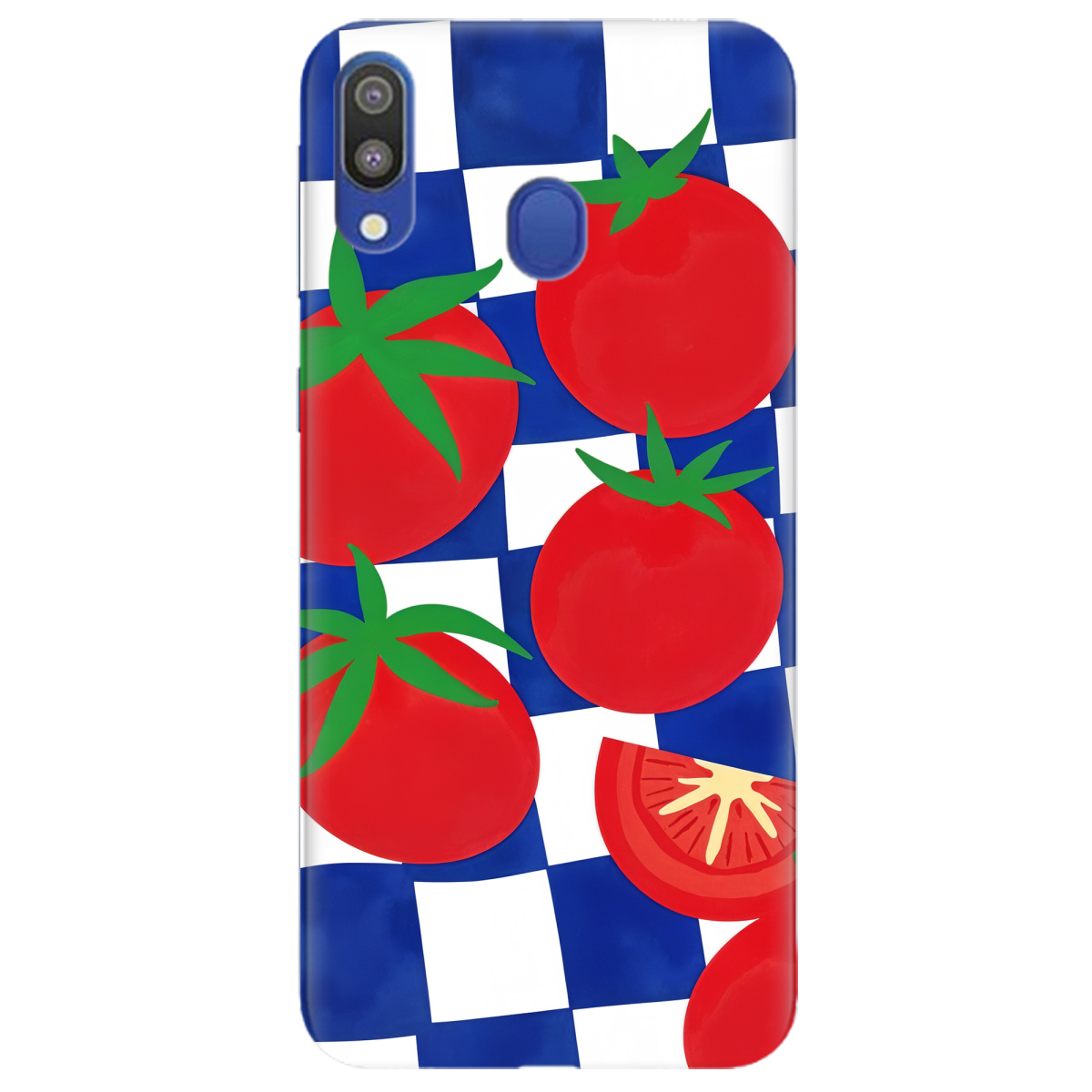 Чохол для Samsung Galaxy M20 Веселі томати - фото 1 Чохол для Samsung Galaxy M20 Веселі томати - фото 1 - Чохли для телефонів