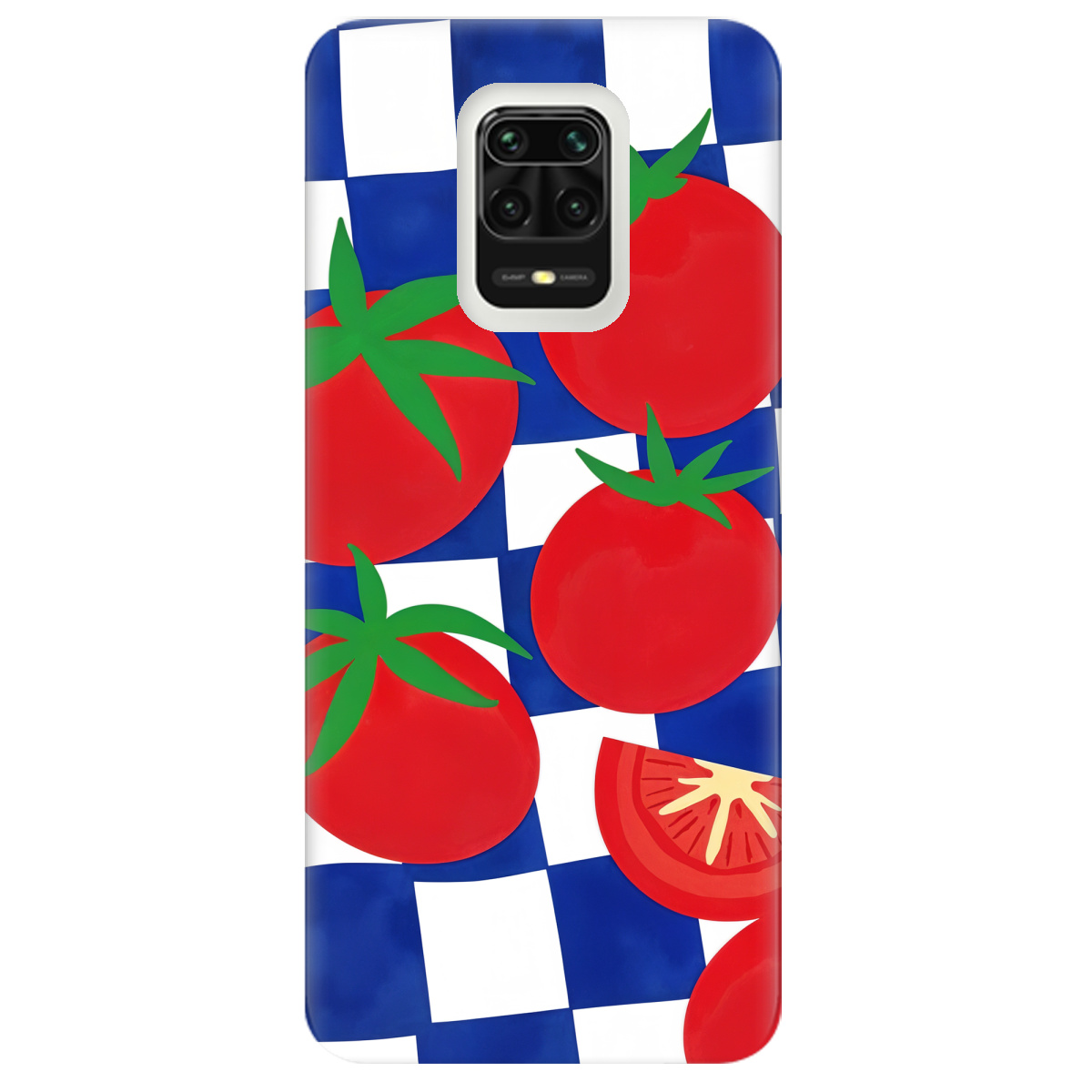 Чехол для Xiaomi Redmi Note 9 Pro Веселі томати - фото 1 Чехол для Xiaomi Redmi Note 9 Pro Веселі томати - фото 1 - Чехлы для телефонов