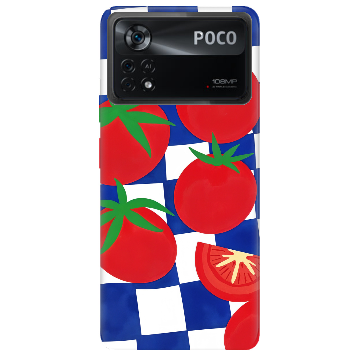 Чехол для Xiaomi Poco X4 Pro 5G Веселі томати - фото 1 - Чехлы для телефонов