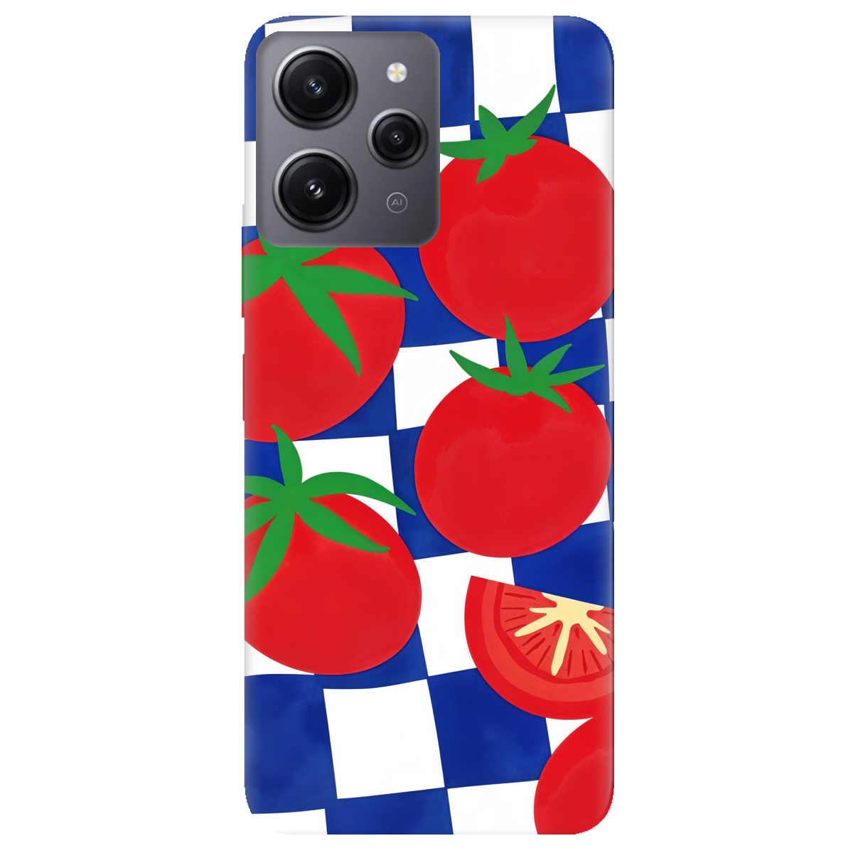 Чохол для Xiaomi Redmi 12 Веселі томати - фото 1 - Чохли для телефонів
