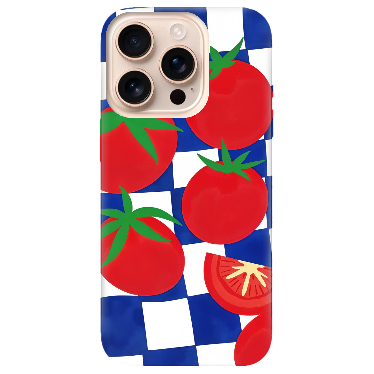 Чехол для Apple iPhone 16 Pro Веселі томати - фото 1 Чехол для Apple iPhone 16 Pro Веселі томати - фото 1 - Чехлы для телефонов