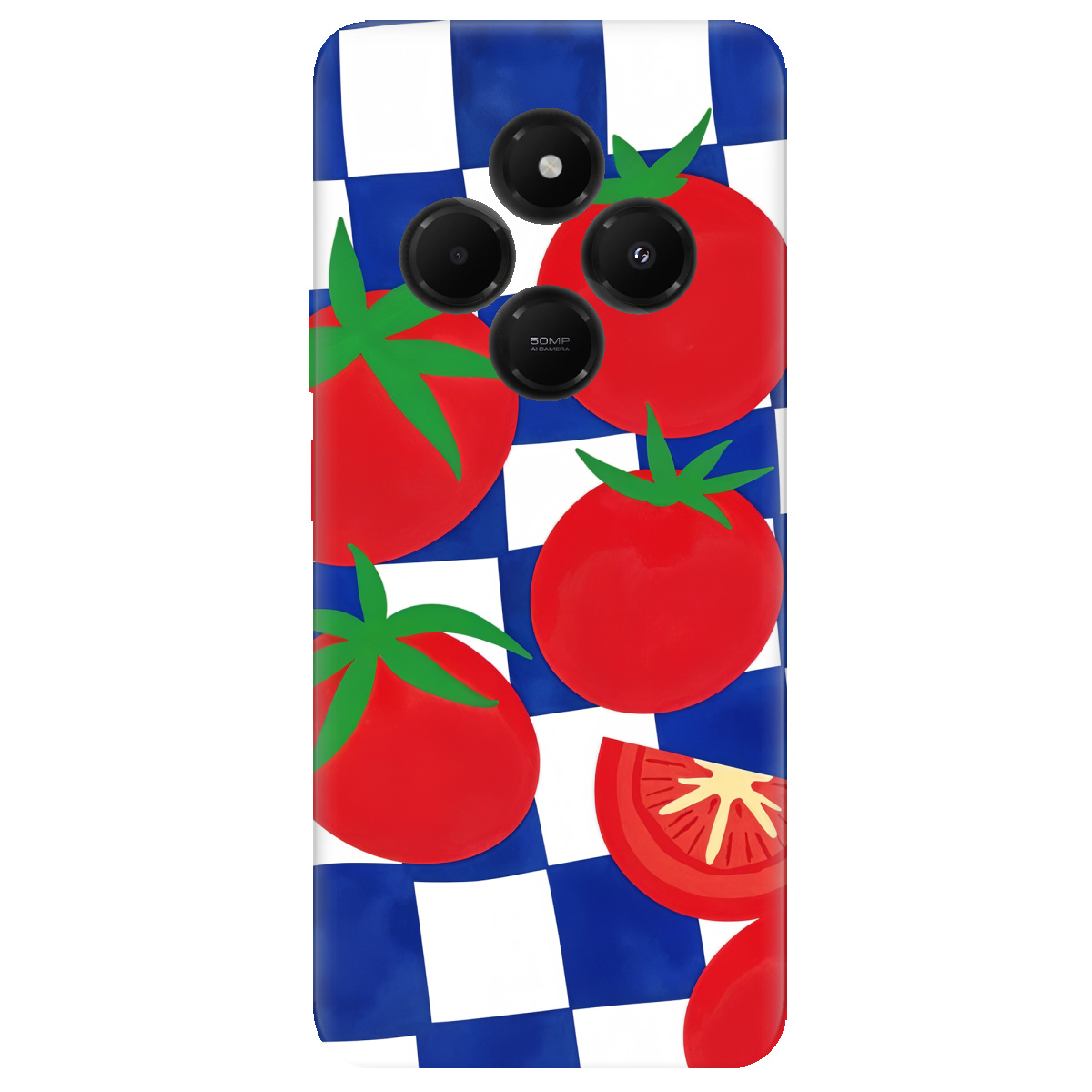 Чехол для Xiaomi Redmi 14C Веселі томати - фото 1 Чехол для Xiaomi Redmi 14C Веселі томати - фото 1 - Чехлы для телефонов