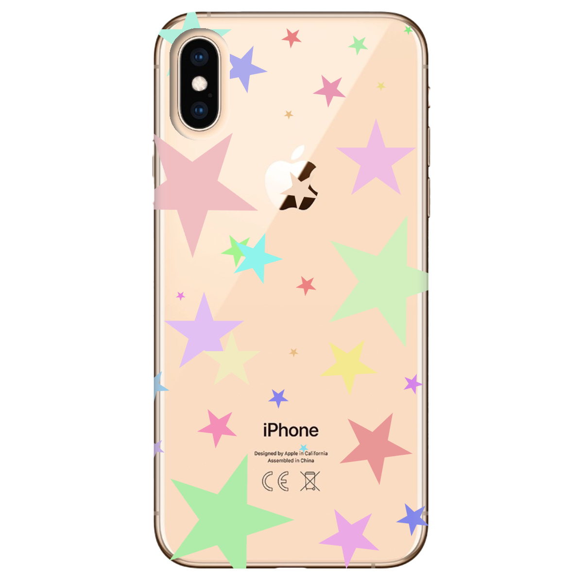 Чохол для Apple iPhone X Яскраві зірки - фото 1 - Чохли для телефонів