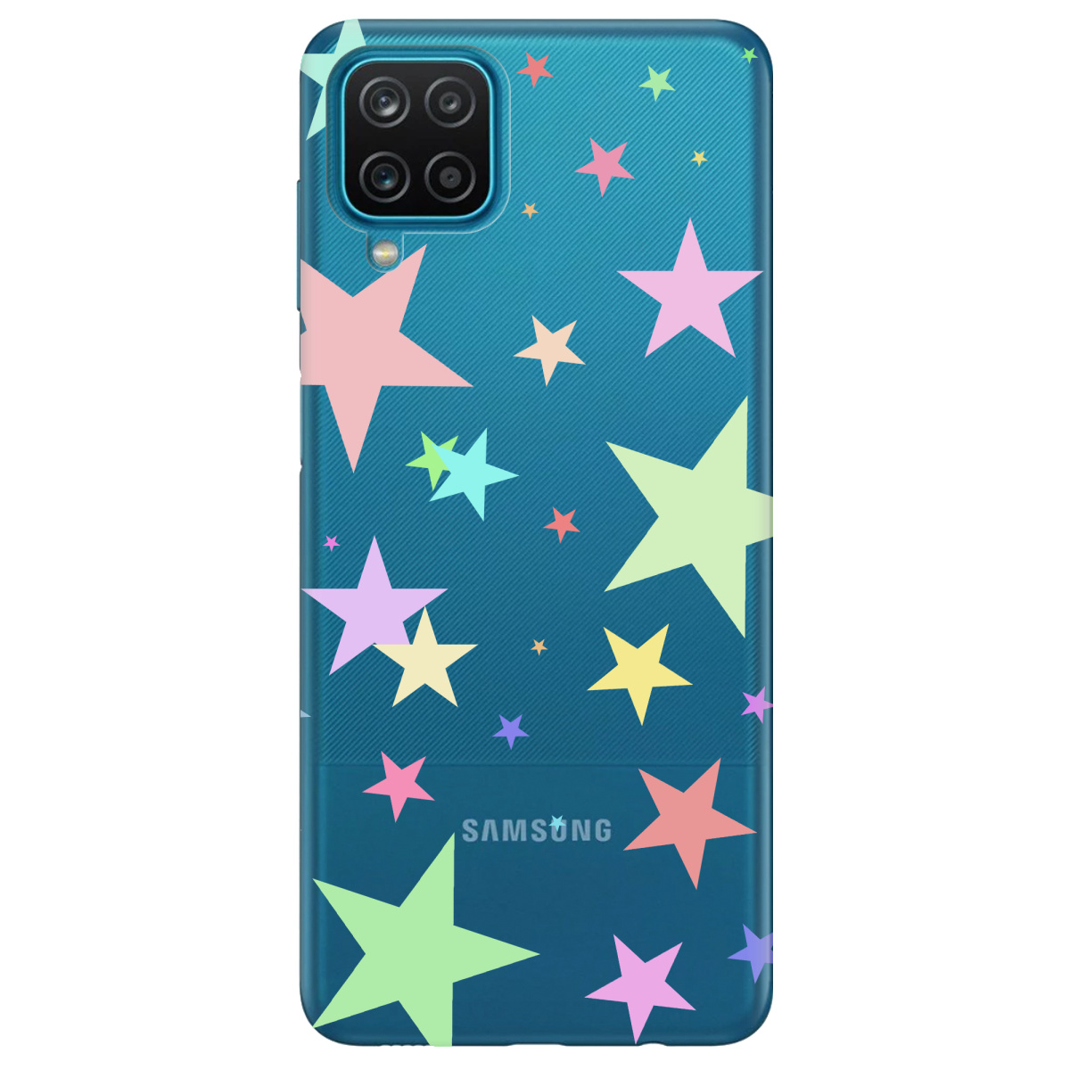 Чохол для Samsung Galaxy A12 4G Яскраві зірки - фото 1 Чохол для Samsung Galaxy A12 4G Яскраві зірки - фото 1 - Чохли для телефонів