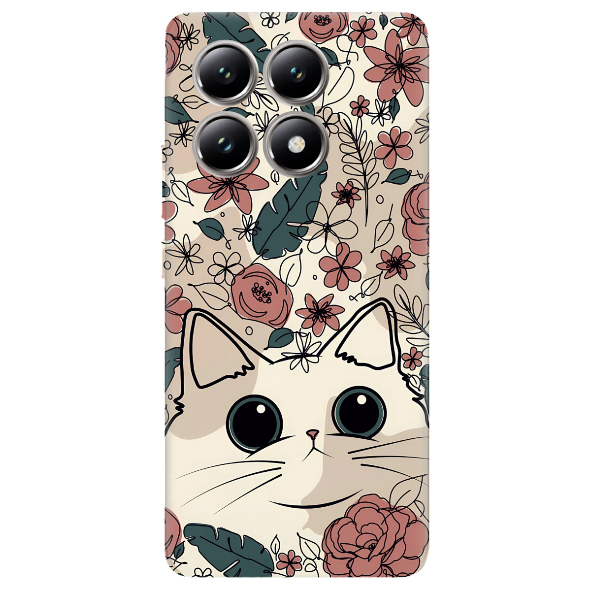 Чехол для Xiaomi 14T Flower cat - фото 1 - Чехлы для телефонов