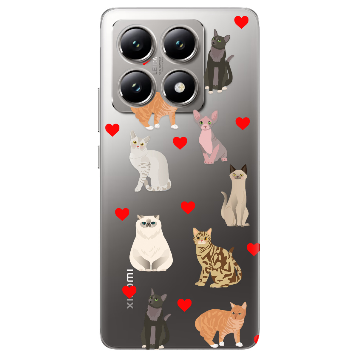 Чехол для Xiaomi 14T Любов у кожному мяу - фото 1 - Чехлы для телефонов