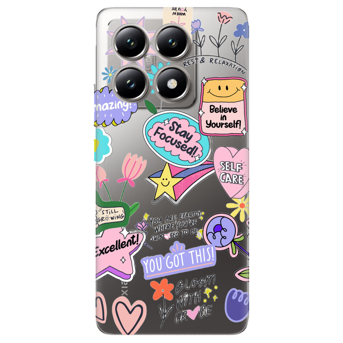 Чехол для Xiaomi 14T Мотиваційний мікс - фото 1 - Чехлы для телефонов