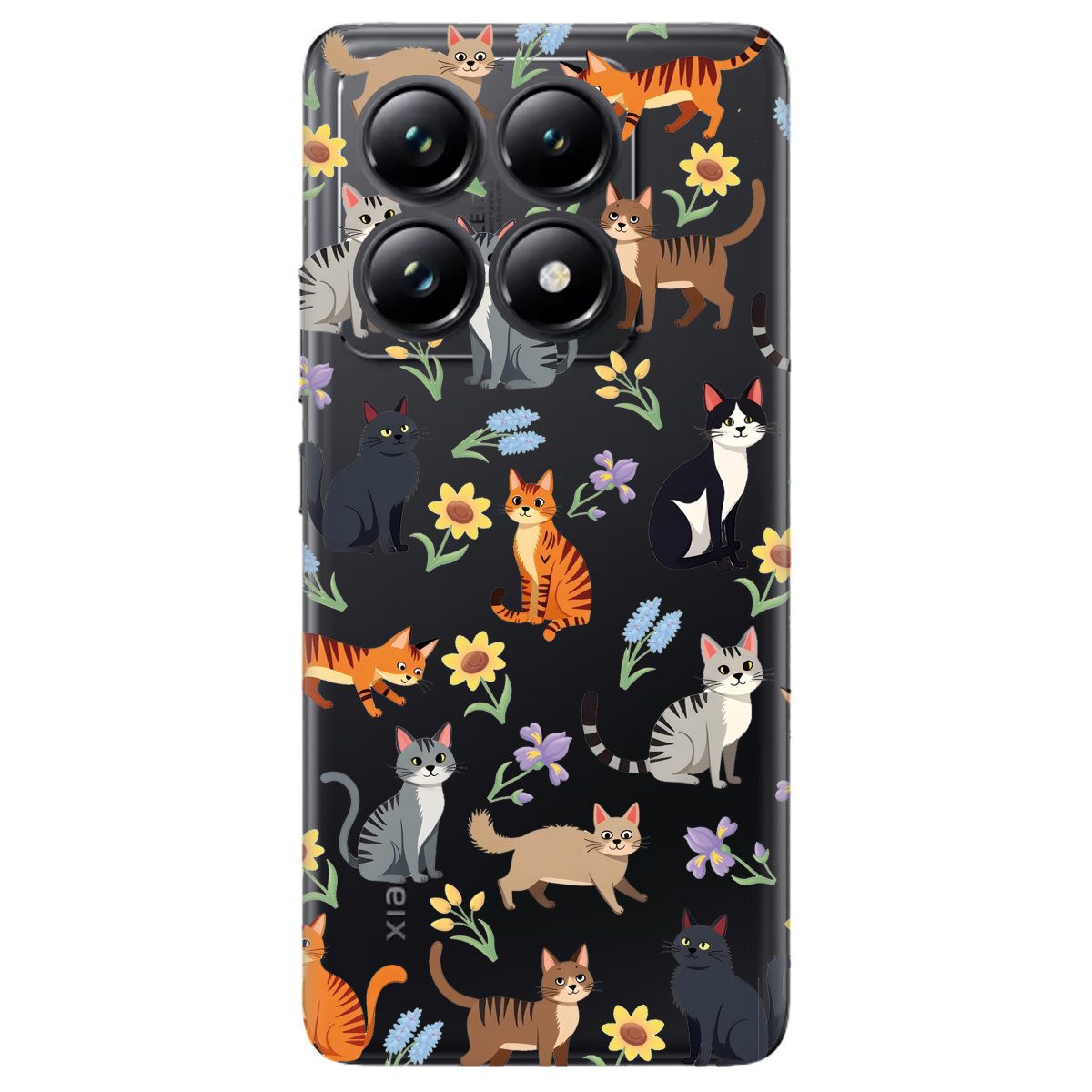 Чехол для Xiaomi 14T Pro Blooming Kittens - фото 1 - Чехлы для телефонов