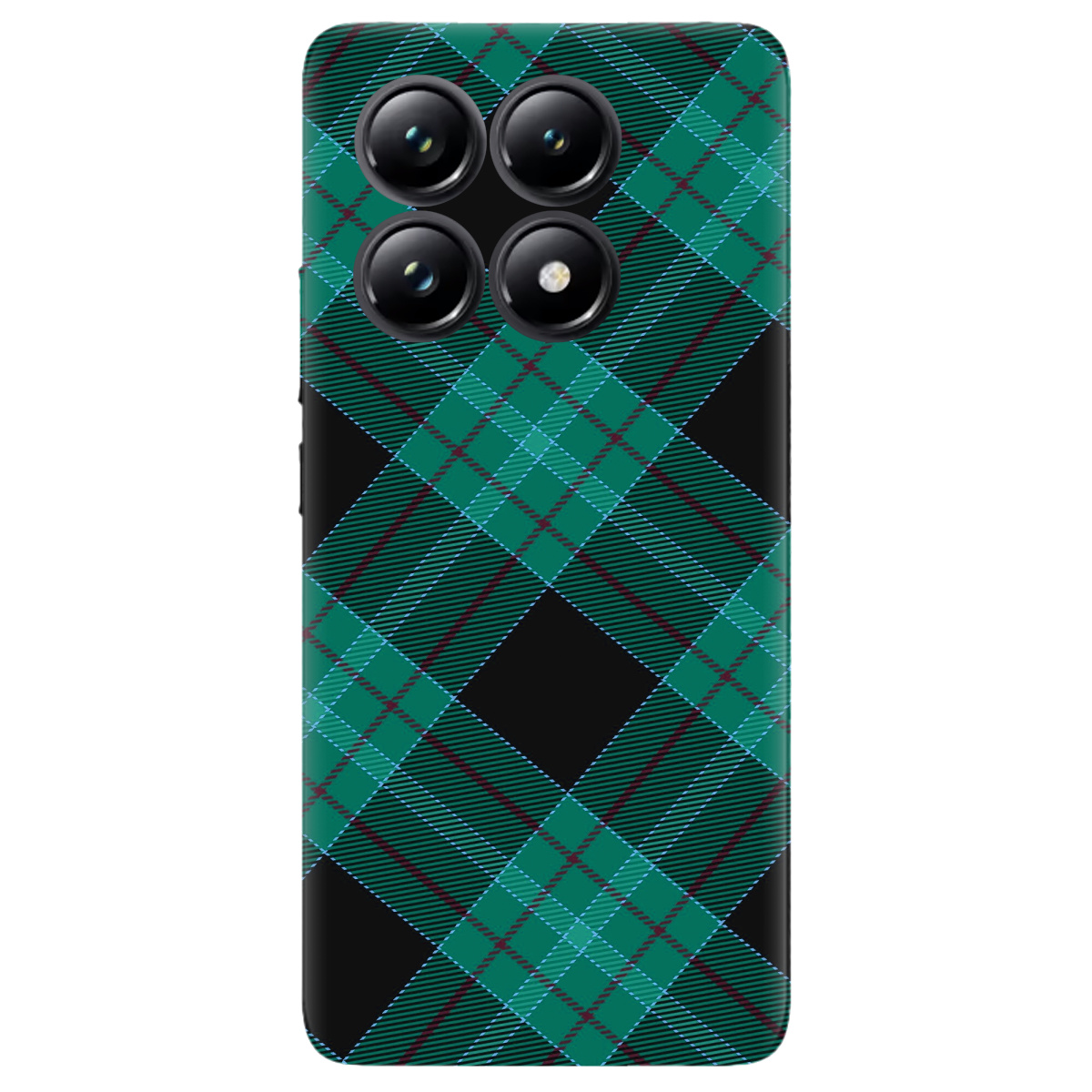 Чохол для Xiaomi 14T Pro Зелений тартан - фото 1 - Чохли для телефонів