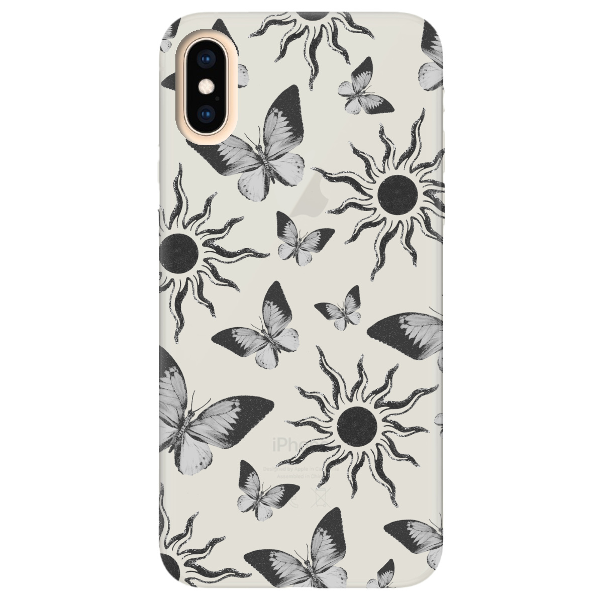 Чехол для Apple iPhone X полупрозрачный матовый soft touch Сонячний метелик - фото 1 Чехол для Apple iPhone X полупрозрачный матовый soft touch Сонячний метелик - фото 1 - Чехлы для телефонов