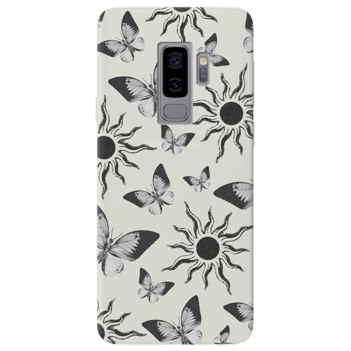 Чехол для Samsung Galaxy S9 Plus полупрозрачный матовый soft touch Сонячний метелик - фото 1 - Чехлы для телефонов