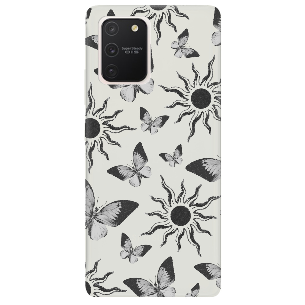 Чехол для Samsung Galaxy S10 Lite полупрозрачный матовый soft touch Сонячний метелик - фото 1 - Чехлы для телефонов