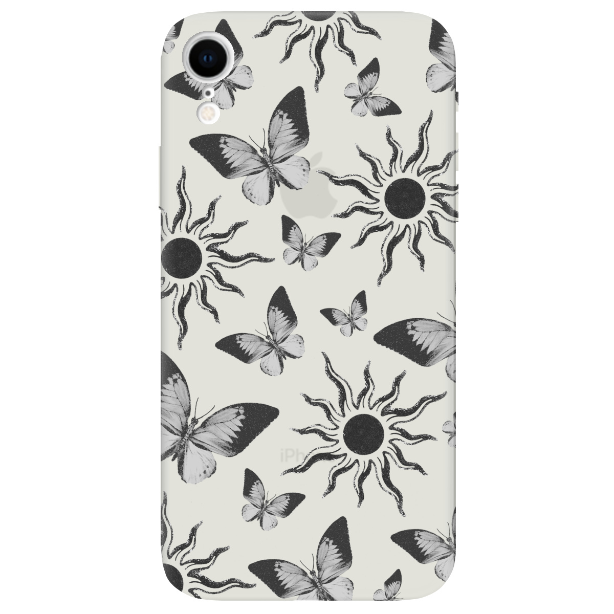 Чехол для Apple iPhone XR полупрозрачный матовый soft touch Сонячний метелик - фото 1 - Чехлы для телефонов