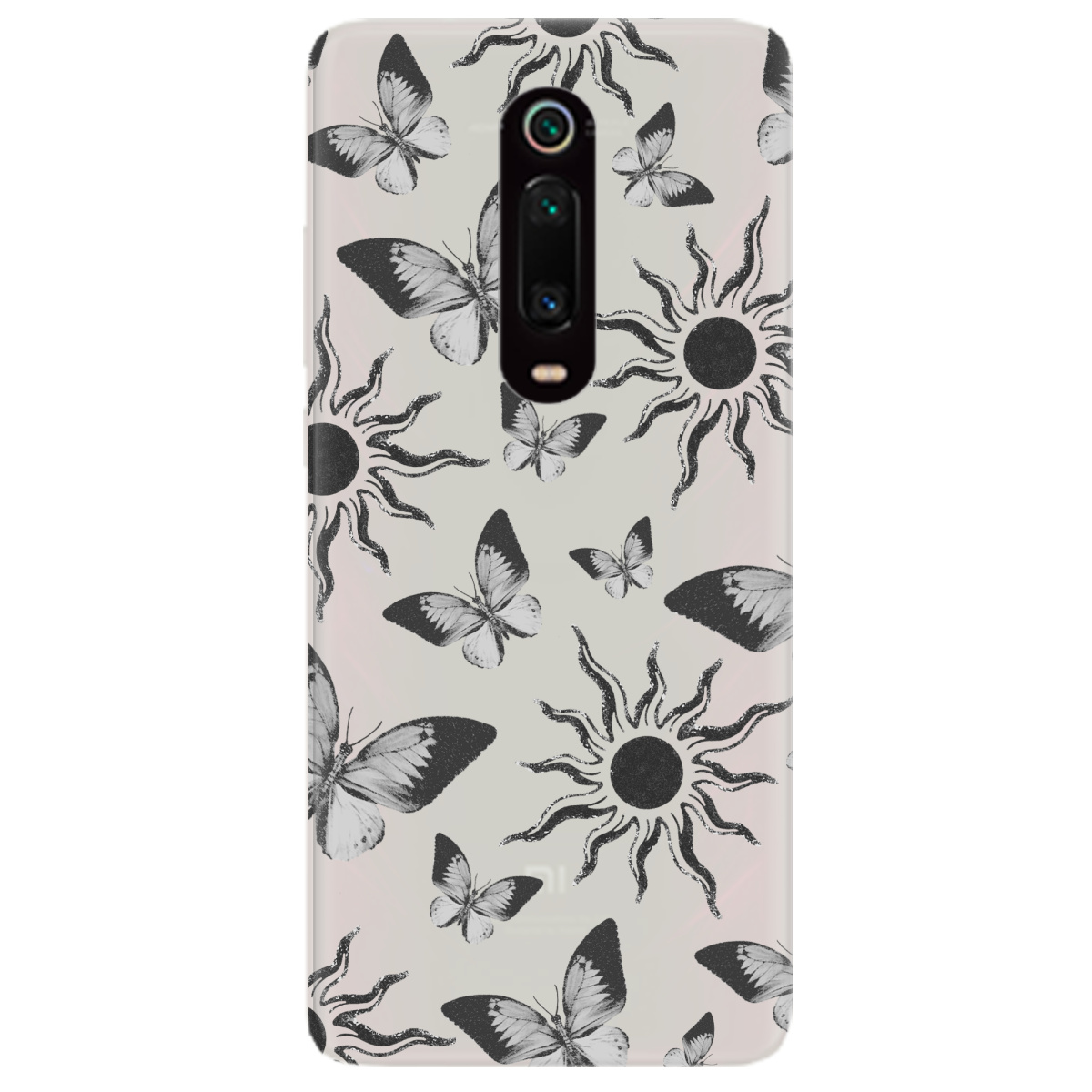 Чехол для Xiaomi Mi 9T полупрозрачный матовый soft touch Сонячний метелик - фото 1 - Чехлы для телефонов