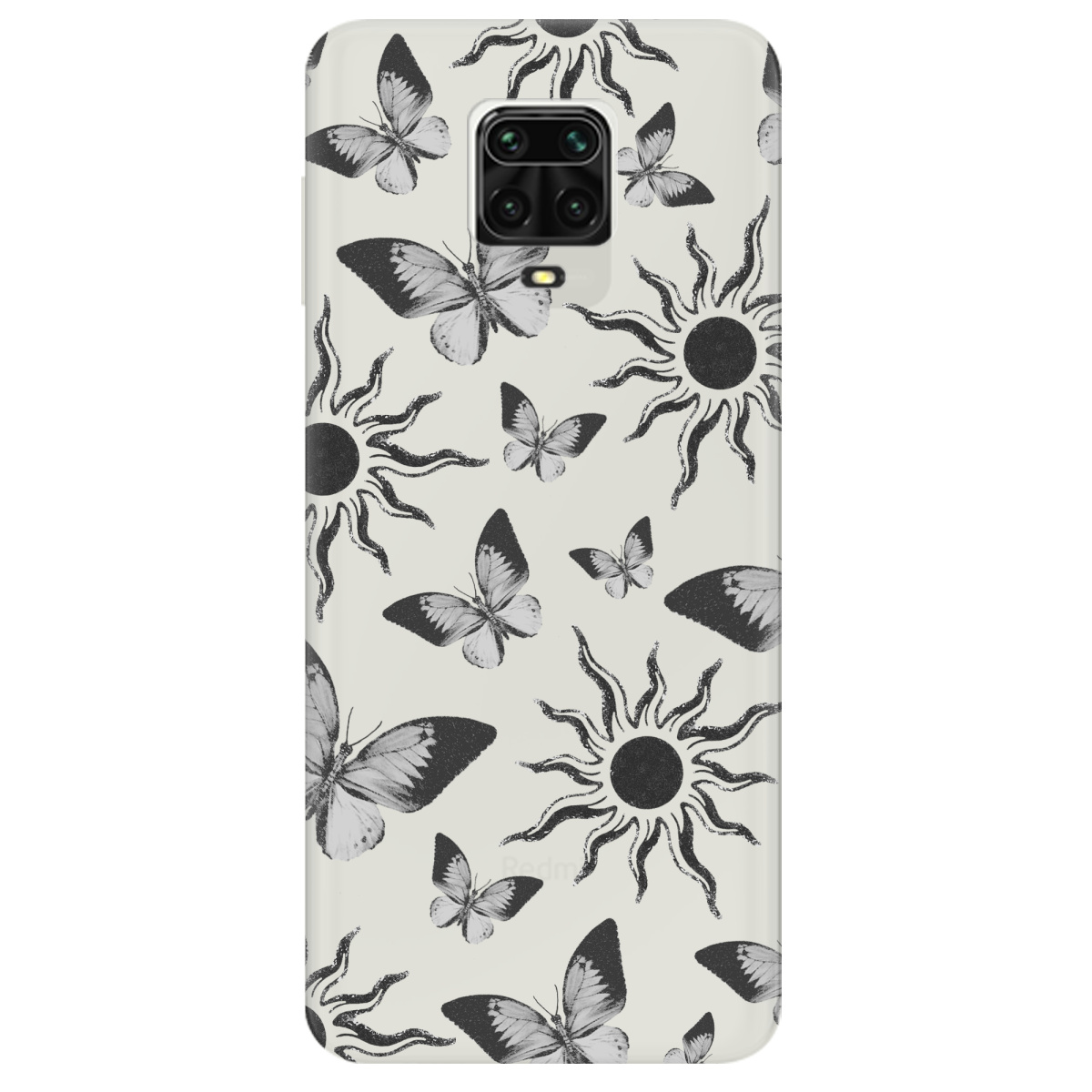 Чехол для Xiaomi Redmi Note 9 Pro полупрозрачный матовый soft touch Сонячний метелик - фото 1 Чехол для Xiaomi Redmi Note 9 Pro полупрозрачный матовый soft touch Сонячний метелик - фото 1 - Чехлы для телефонов
