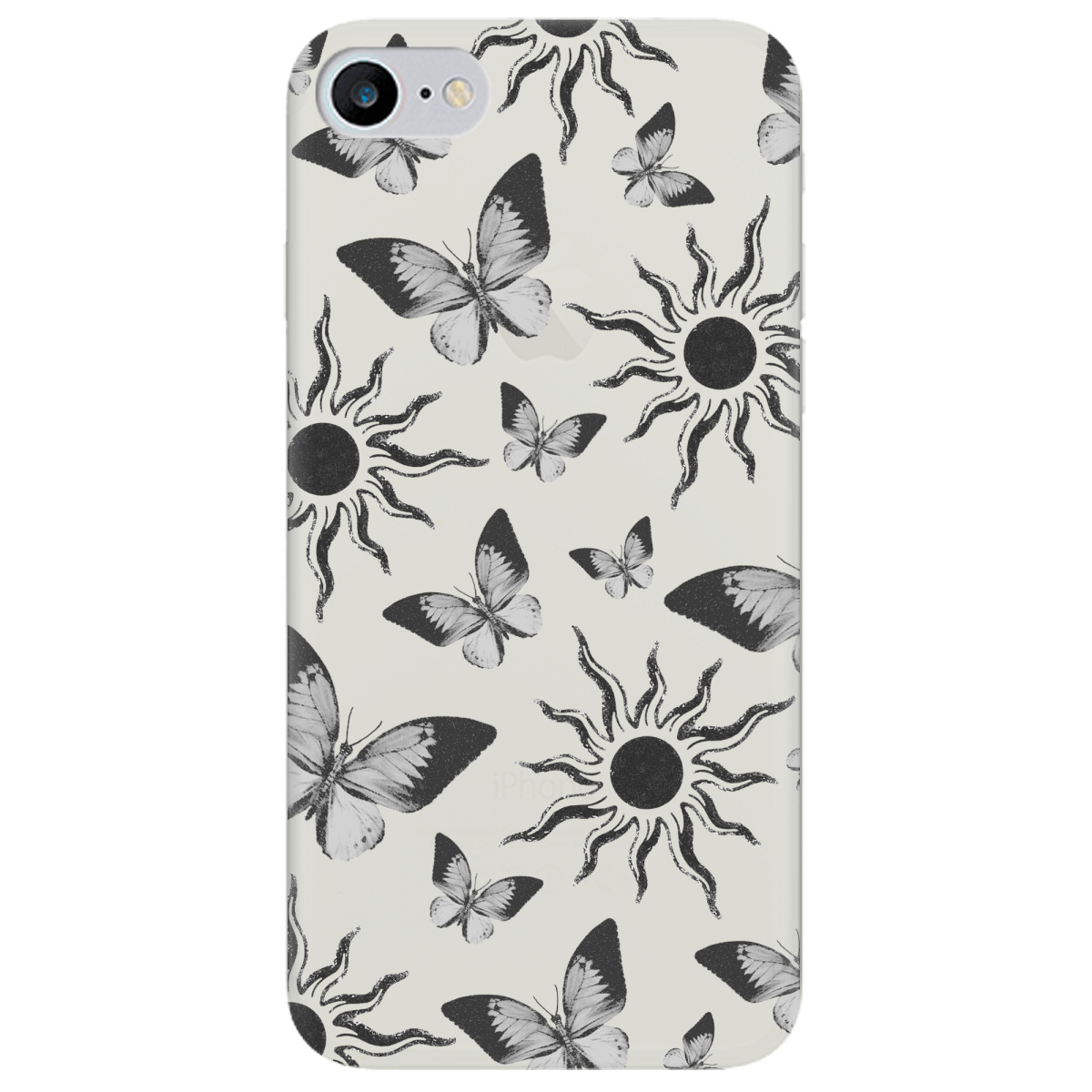 Чехол для Apple iPhone SE 2020 полупрозрачный матовый soft touch Сонячний метелик - фото 1 Чехол для Apple iPhone SE 2020 полупрозрачный матовый soft touch Сонячний метелик - фото 1 - Чехлы для телефонов