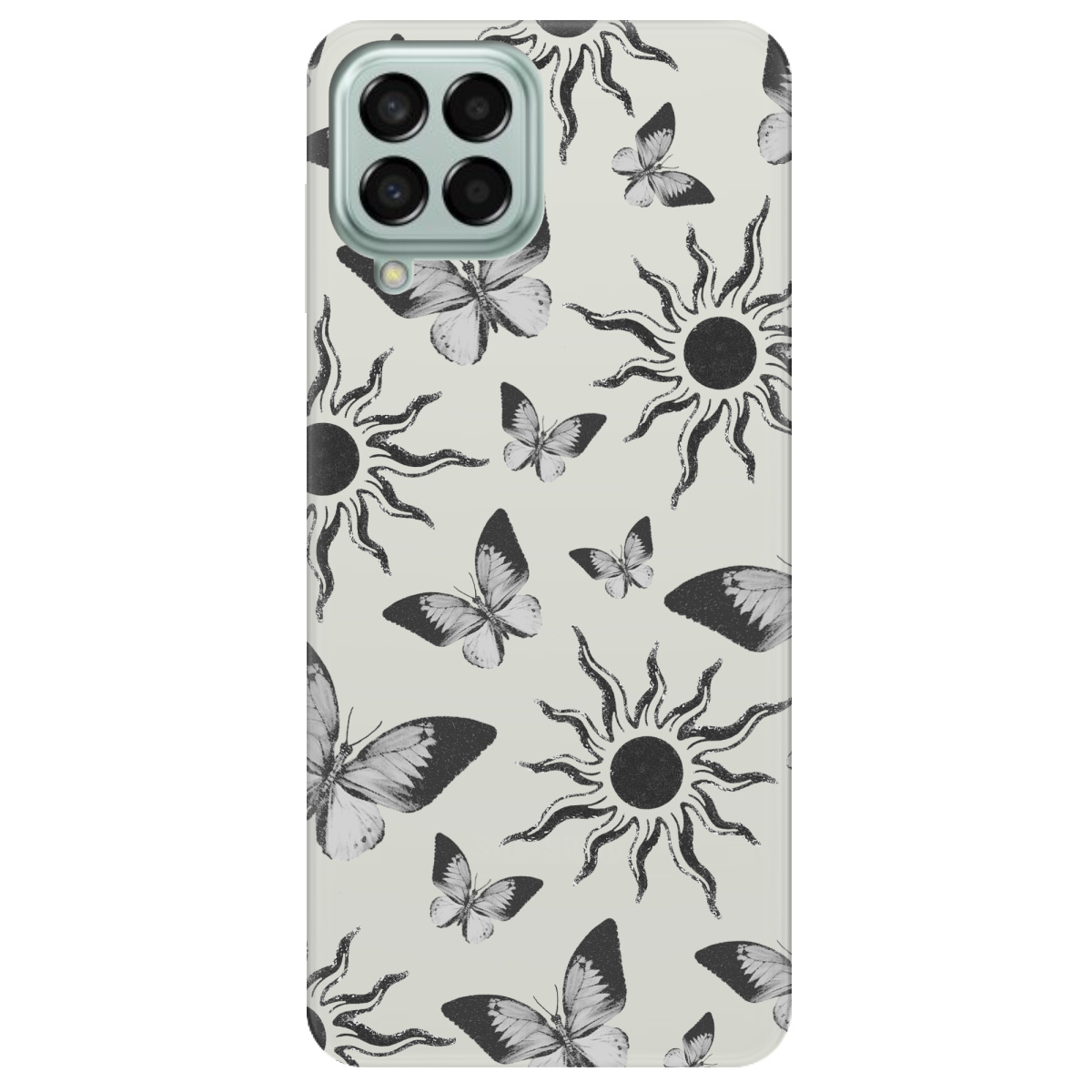 Чехол для Samsung Galaxy M53 полупрозрачный матовый soft touch Сонячний метелик - фото 1 - Чехлы для телефонов