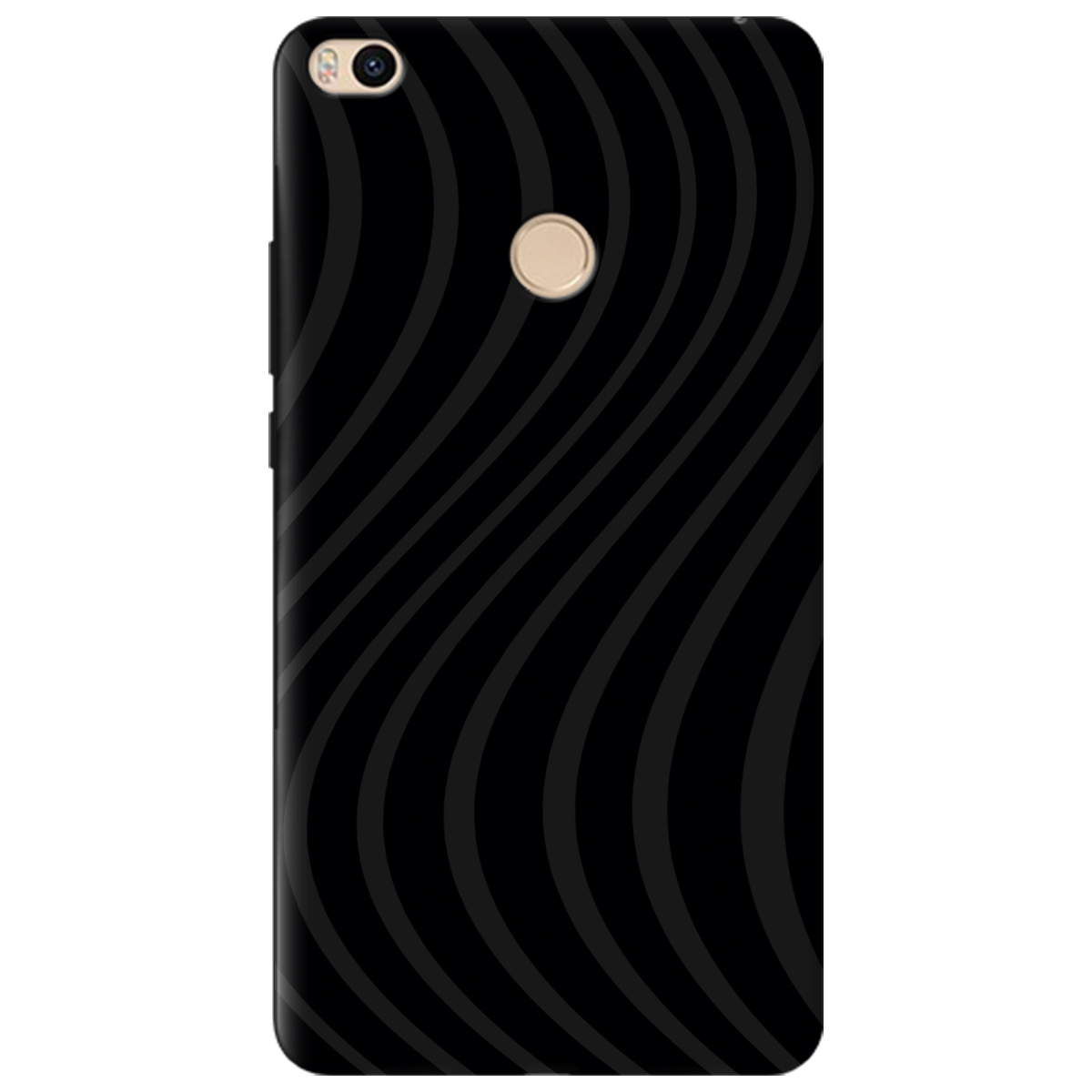 Чохол для Xiaomi Mi Max 2 чорний матовий soft touch Вихор енергії (black) - фото 1 - Чохли для телефонів