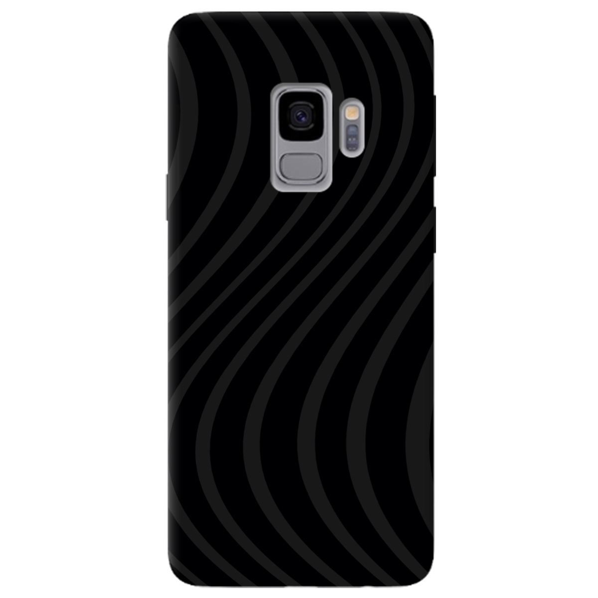 Чохол для Samsung Galaxy S9 чорний матовий soft touch Вихор енергії (black) - фото 1 - Чохли для телефонів