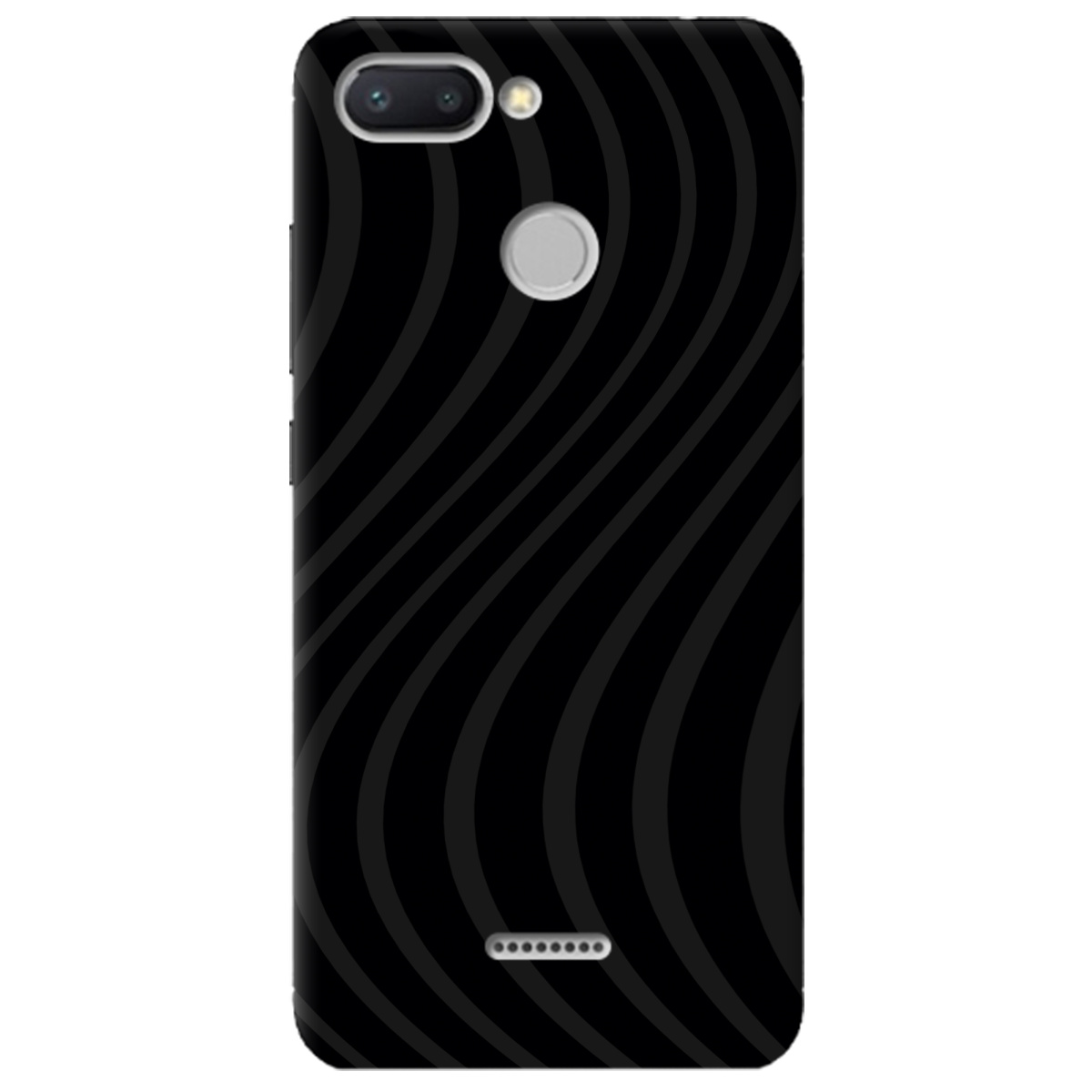 Чохол для Xiaomi Redmi 6 чорний матовий soft touch Вихор енергії (black) - фото 1 Чохол для Xiaomi Redmi 6 чорний матовий soft touch Вихор енергії (black) - фото 1 - Чохли для телефонів