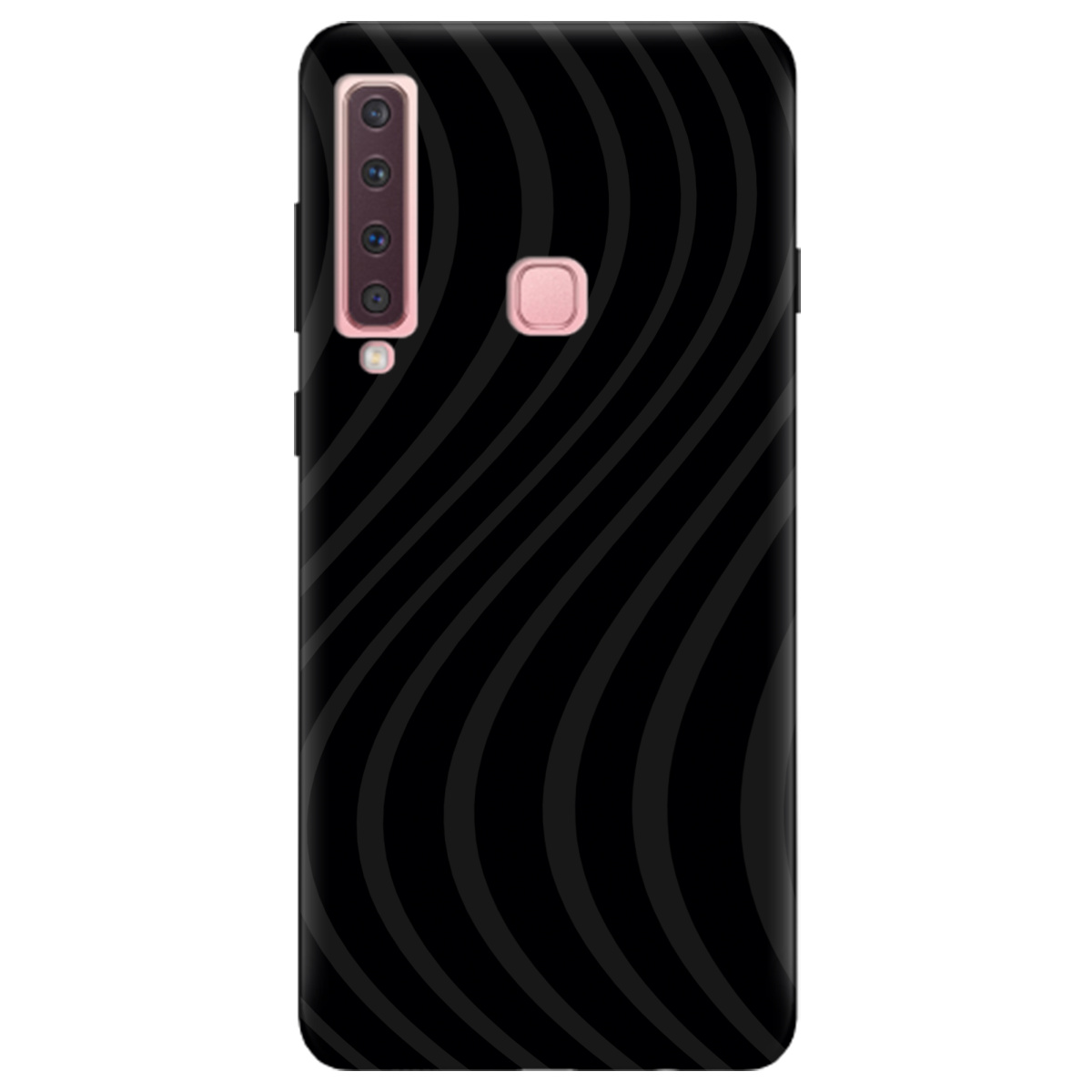 Чехол для Samsung Galaxy A9 2018 черный матовый soft touch Вихор енергії (black) - фото 1 Чехол для Samsung Galaxy A9 2018 черный матовый soft touch Вихор енергії (black) - фото 1 - Чехлы для телефонов
