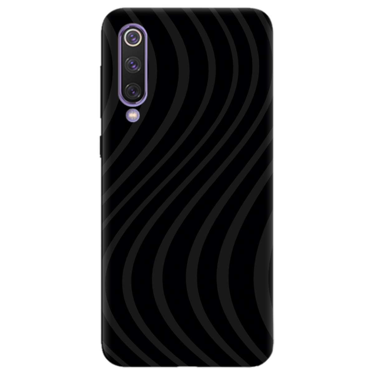 Чехол для Xiaomi Mi 9 SE черный матовый soft touch Вихор енергії (black) - фото 1 - Чехлы для телефонов