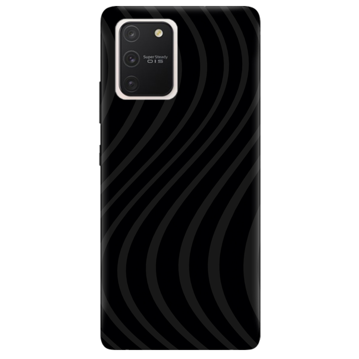 Чехол для Samsung Galaxy S10 Lite черный матовый soft touch Вихор енергії (black) - фото 1 - Чехлы для телефонов