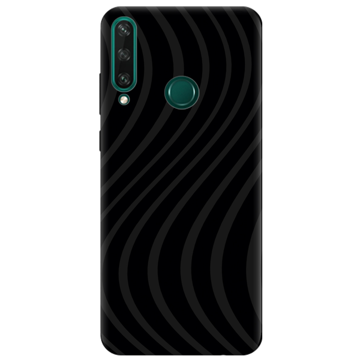 Чохол для Huawei Y6p чорний матовий soft touch Вихор енергії (black) - фото 1 - Чохли для телефонів