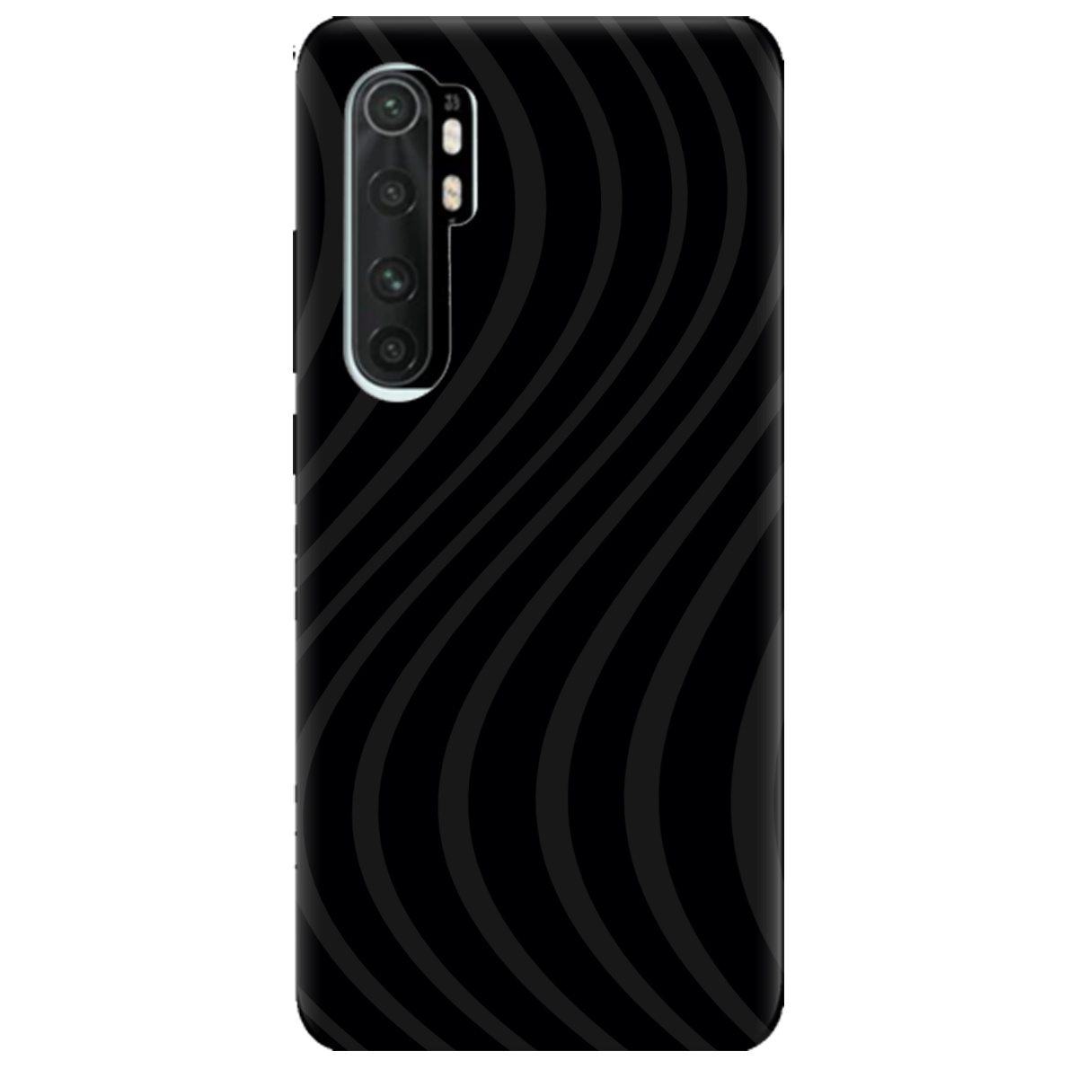 Чохол для Xiaomi Mi Note 10 Lite чорний матовий soft touch Вихор енергії (black) - фото 1 - Чохли для телефонів