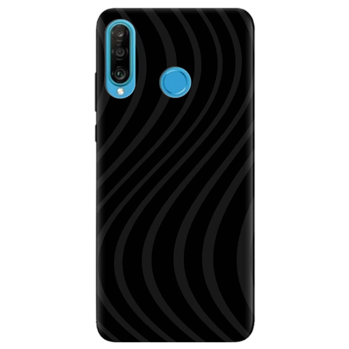 Чохол для Huawei P30 Lite чорний матовий soft touch Вихор енергії (black) - фото 1 Чохол для Huawei P30 Lite чорний матовий soft touch Вихор енергії (black) - фото 1 - Чохли для телефонів