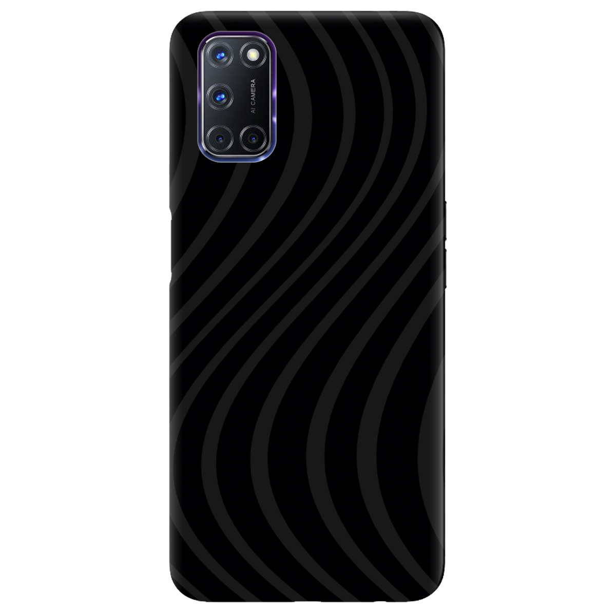Чохол для Oppo A52/ A72/ A92 чорний матовий soft touch Вихор енергії (black) - фото 1 - Чохли для телефонів