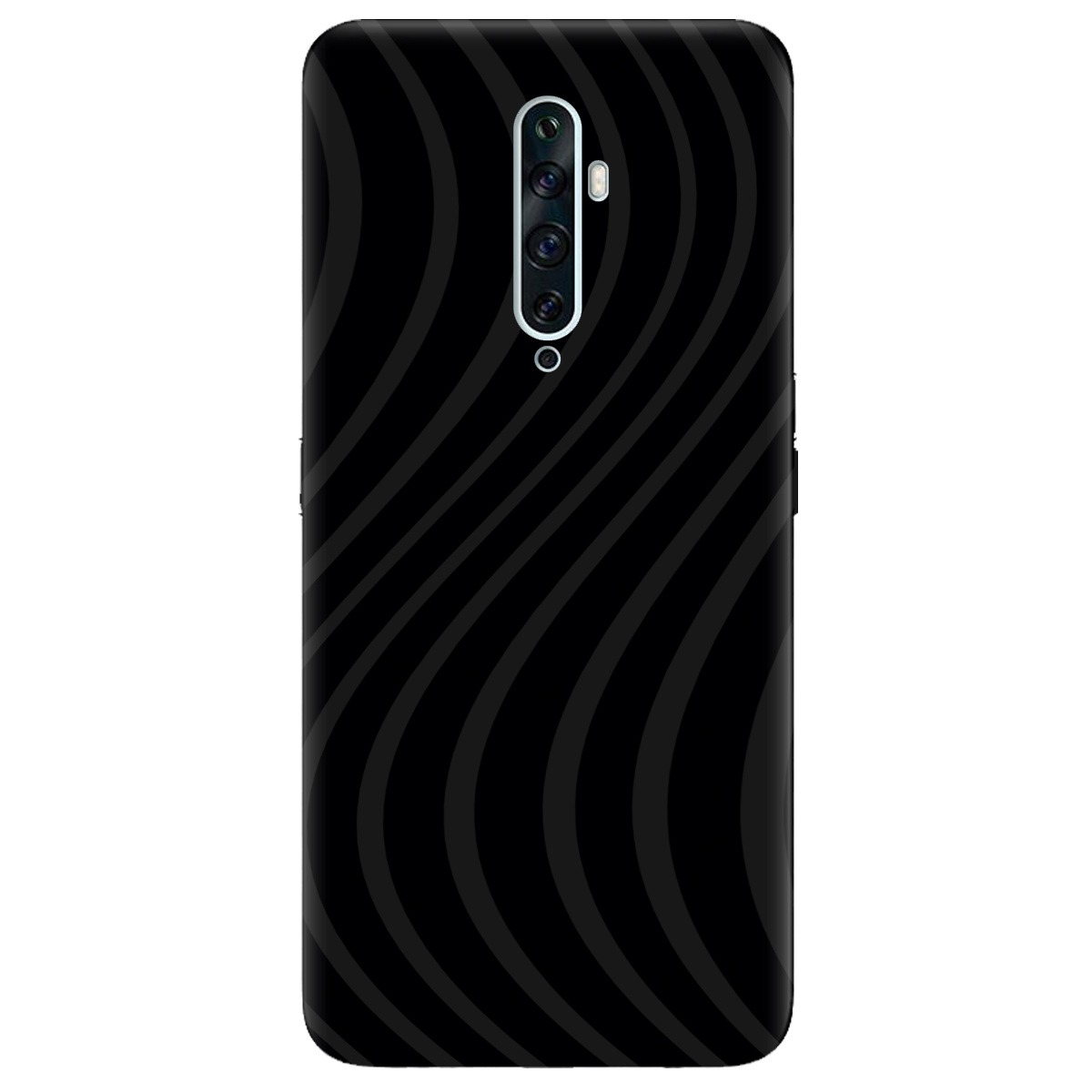 Чохол для Oppo Reno 2 чорний матовий soft touch Вихор енергії (black) - фото 1 - Чохли для телефонів