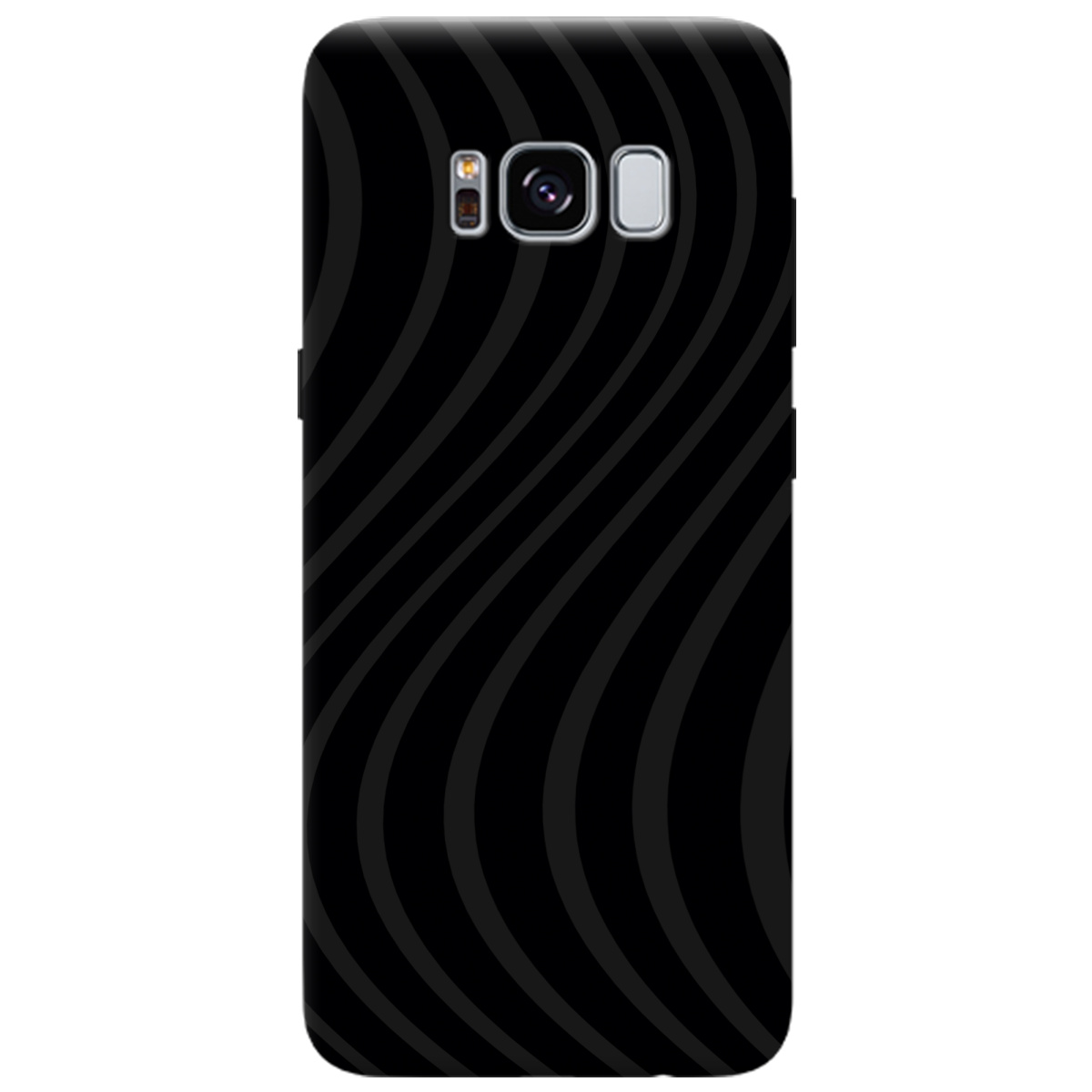 Чехол для Samsung Galaxy S8 черный матовый soft touch Вихор енергії (black) - фото 1 - Чехлы для телефонов