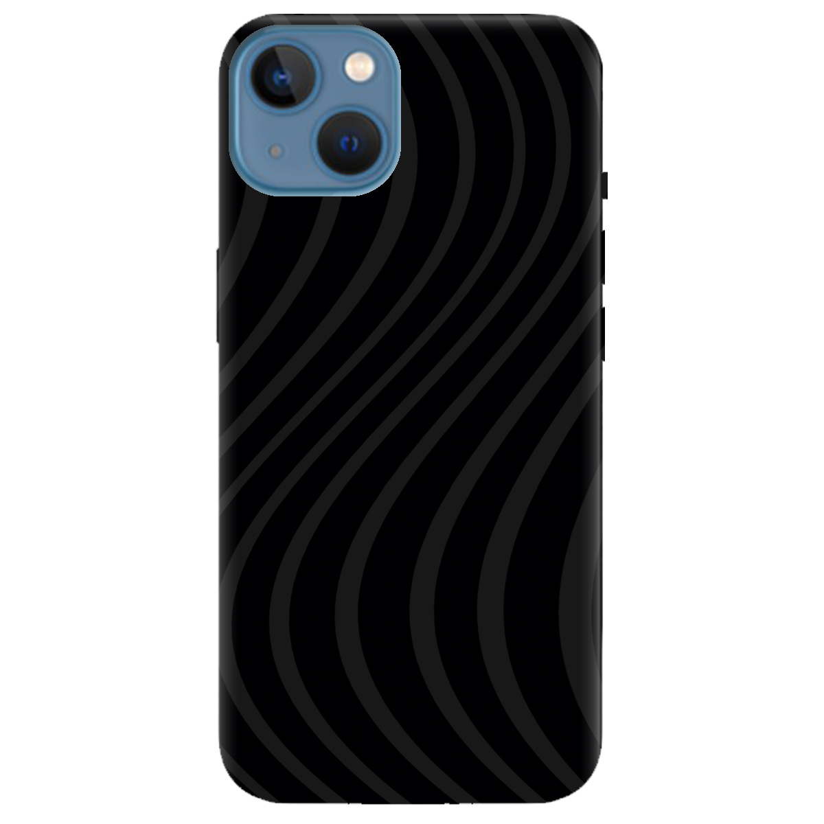 Чохол для Apple iPhone 13 чорний матовий soft touch Вихор енергії (black) - фото 1 Чохол для Apple iPhone 13 чорний матовий soft touch Вихор енергії (black) - фото 1 - Чохли для телефонів