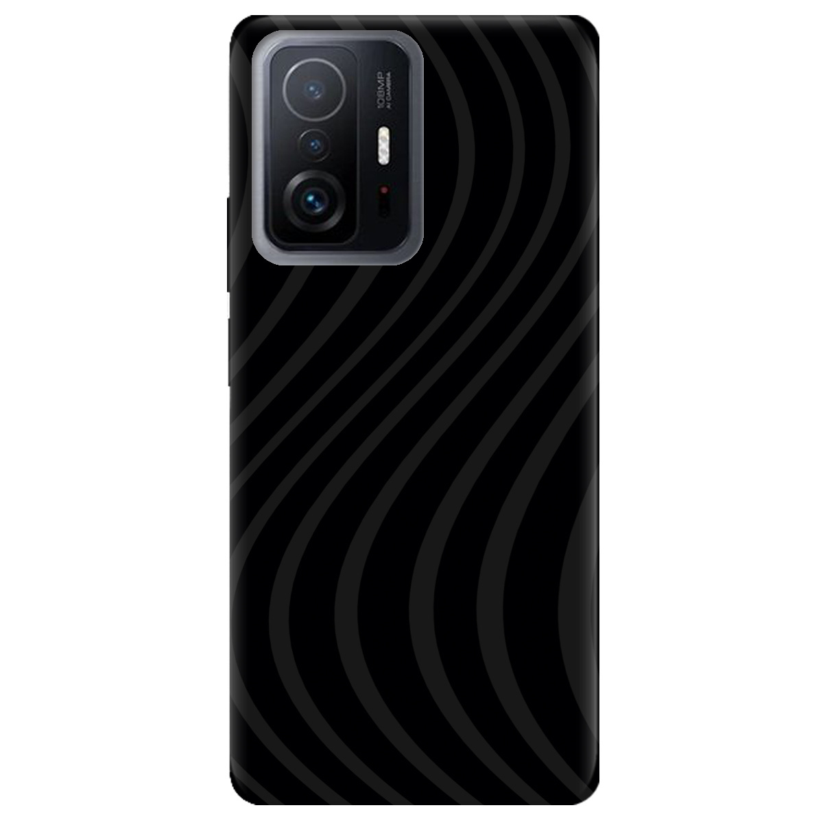 Чехол для Xiaomi 11T черный матовый soft touch Вихор енергії (black) - фото 1 - Чехлы для телефонов
