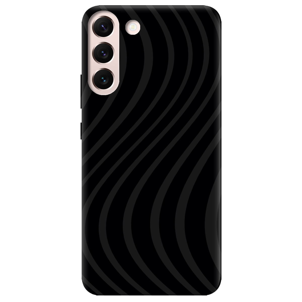 Чехол для Samsung Galaxy S22 черный матовый soft touch Вихор енергії (black) - фото 1 - Чехлы для телефонов