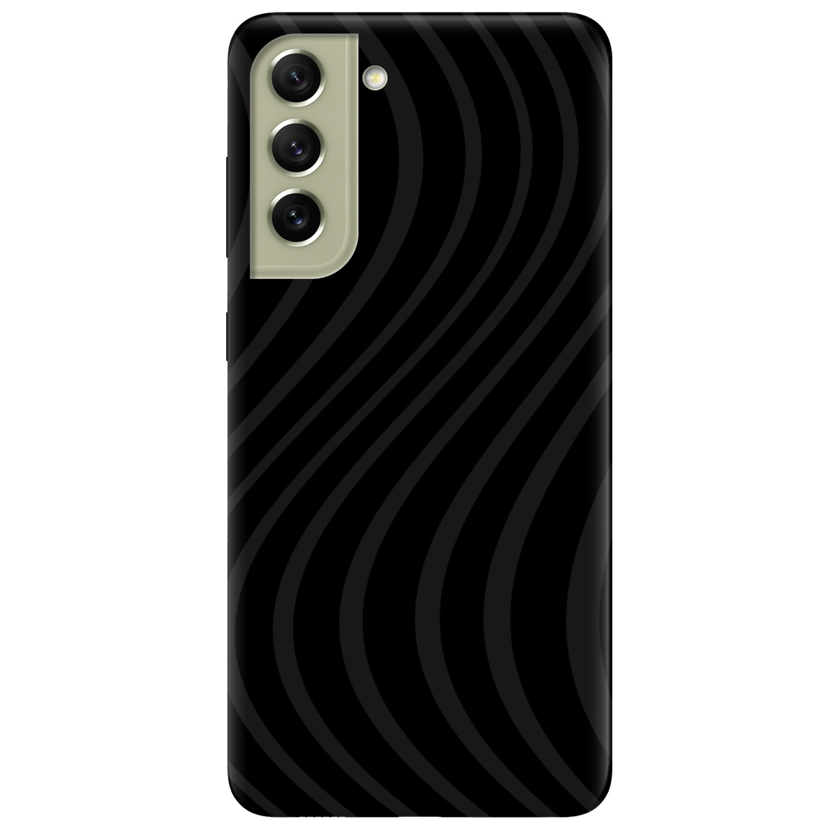 Чохол для Samsung Galaxy S21 FE чорний матовий soft touch Вихор енергії (black) - фото 1 Чохол для Samsung Galaxy S21 FE чорний матовий soft touch Вихор енергії (black) - фото 1 - Чохли для телефонів