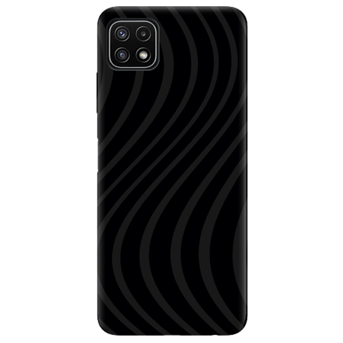 Чехол для Samsung Galaxy A22 5G черный матовый soft touch Вихор енергії (black) - фото 1 - Чехлы для телефонов