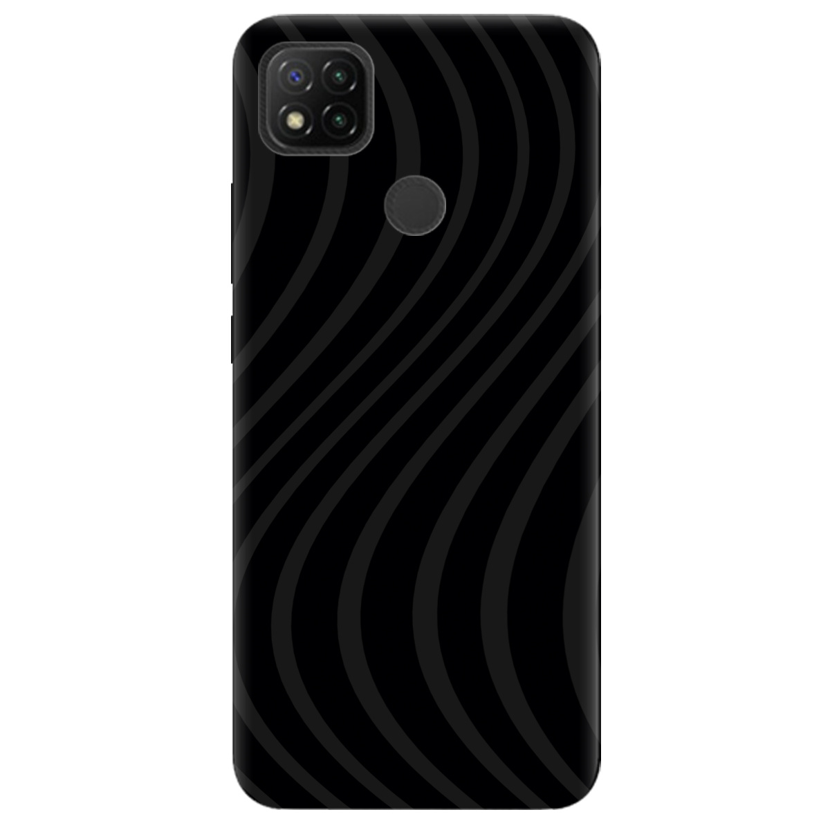 Чехол для Xiaomi Redmi 10A черный матовый soft touch Вихор енергії (black) - фото 1 - Чехлы для телефонов