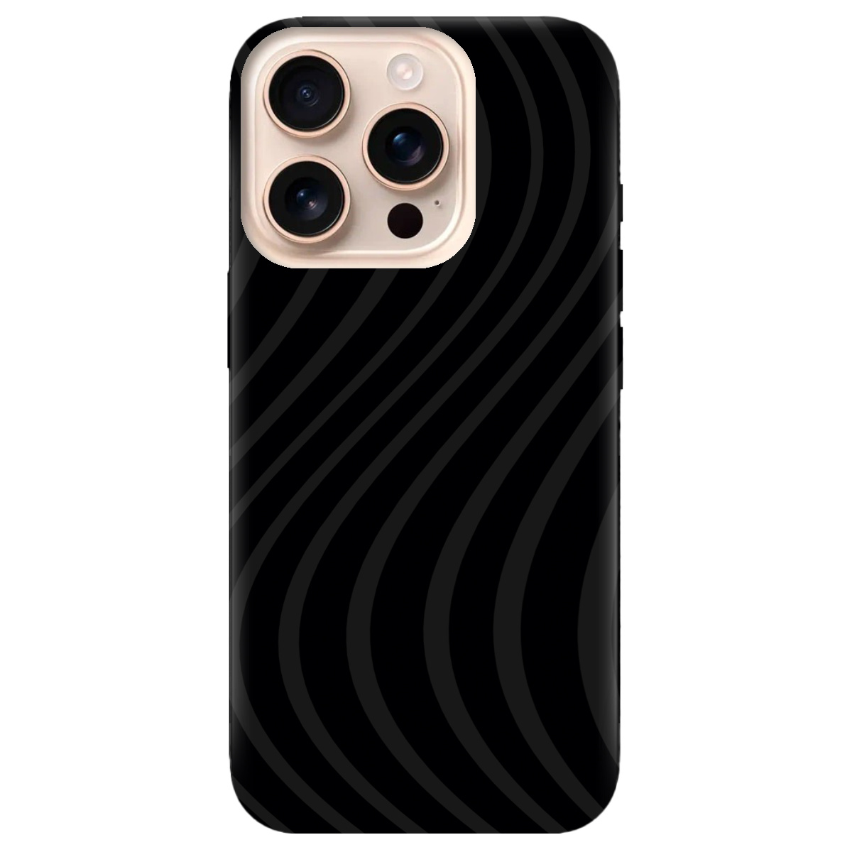 Чехол для Apple iPhone 16 Pro Max черный матовый soft touch Вихор енергії (black) - фото 1 Чехол для Apple iPhone 16 Pro Max черный матовый soft touch Вихор енергії (black) - фото 1 - Чехлы для телефонов